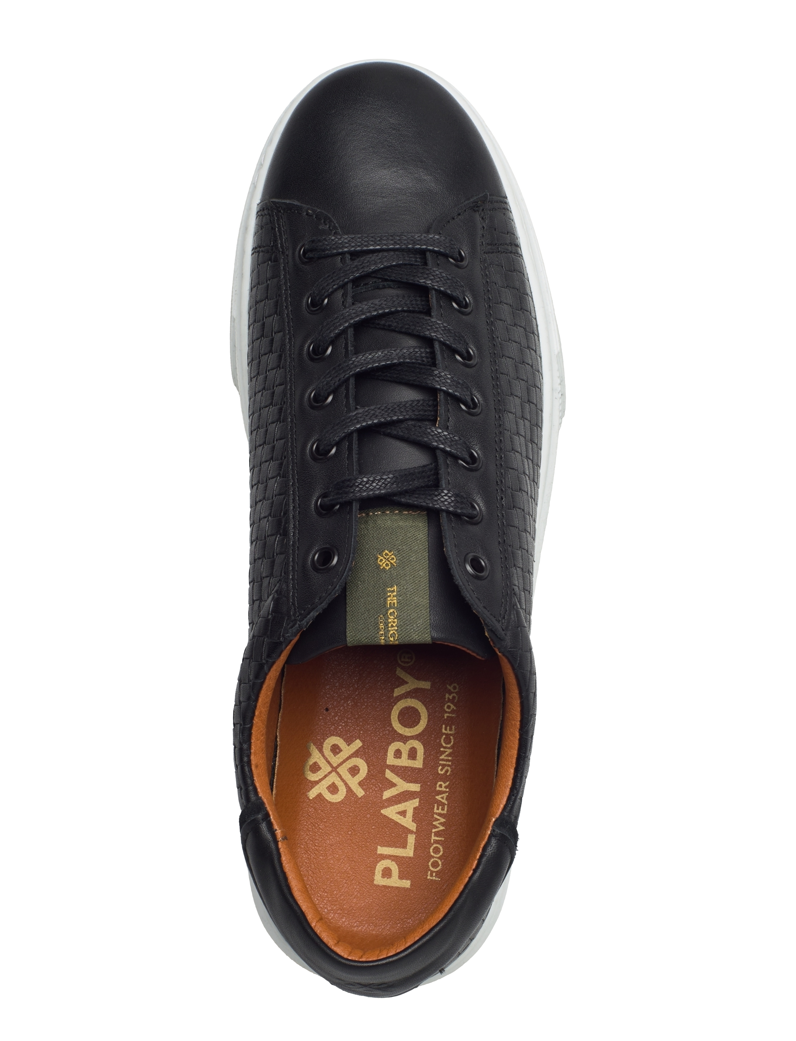 Playboy Footwear - Brian - black braided - 3