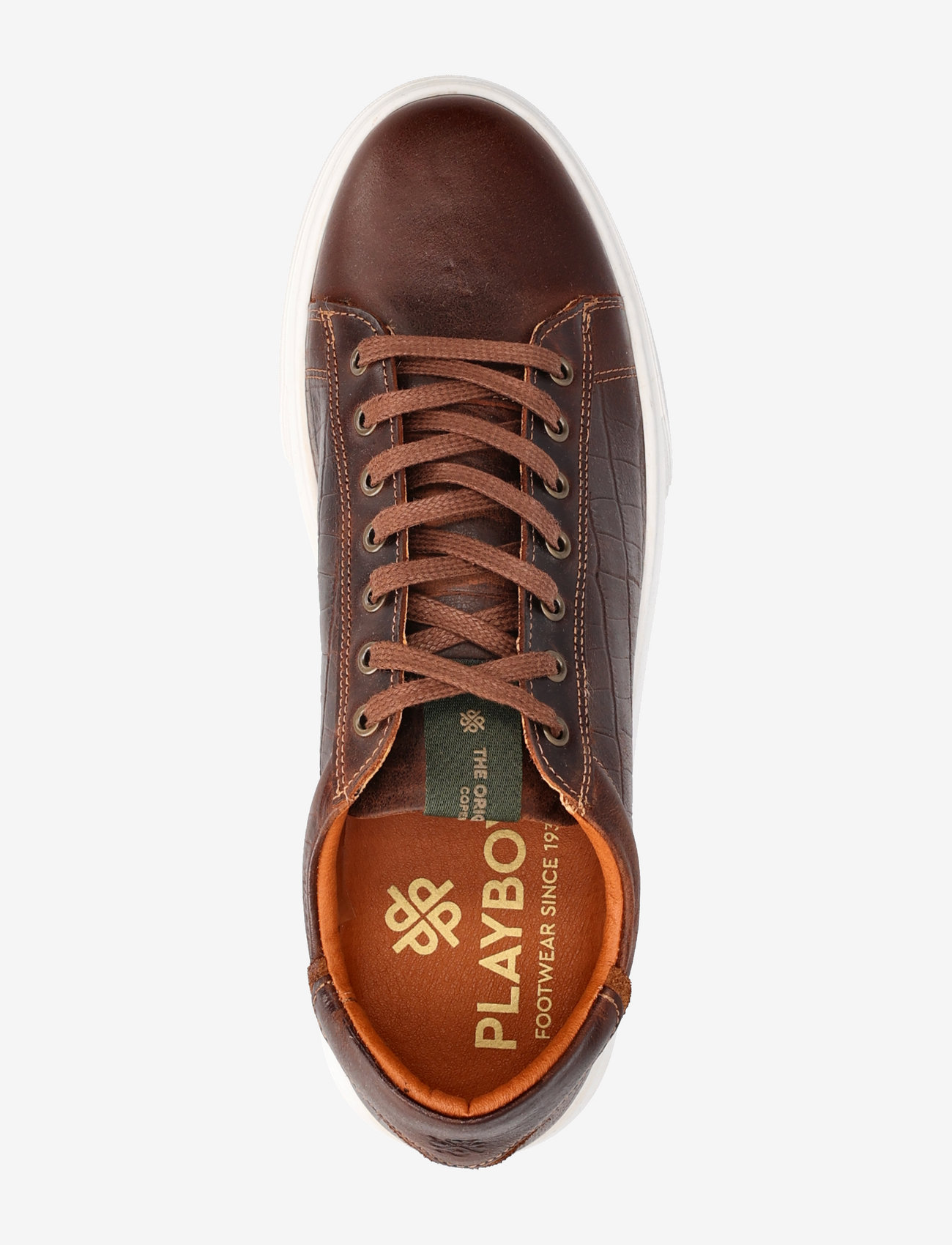 Playboy Footwear - Brian - brown croco print - 3