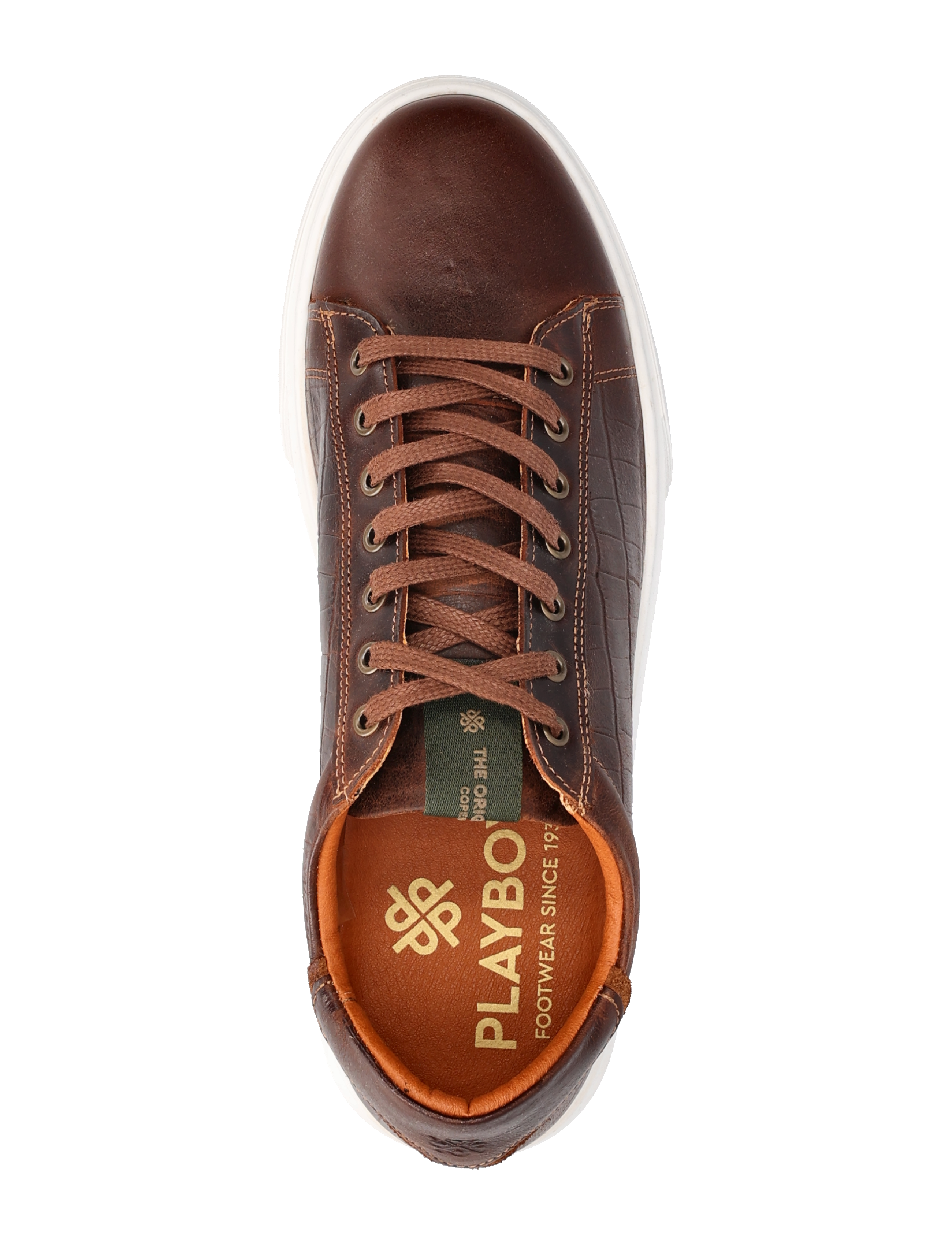 Playboy Footwear - Brian - brown croco print - 3