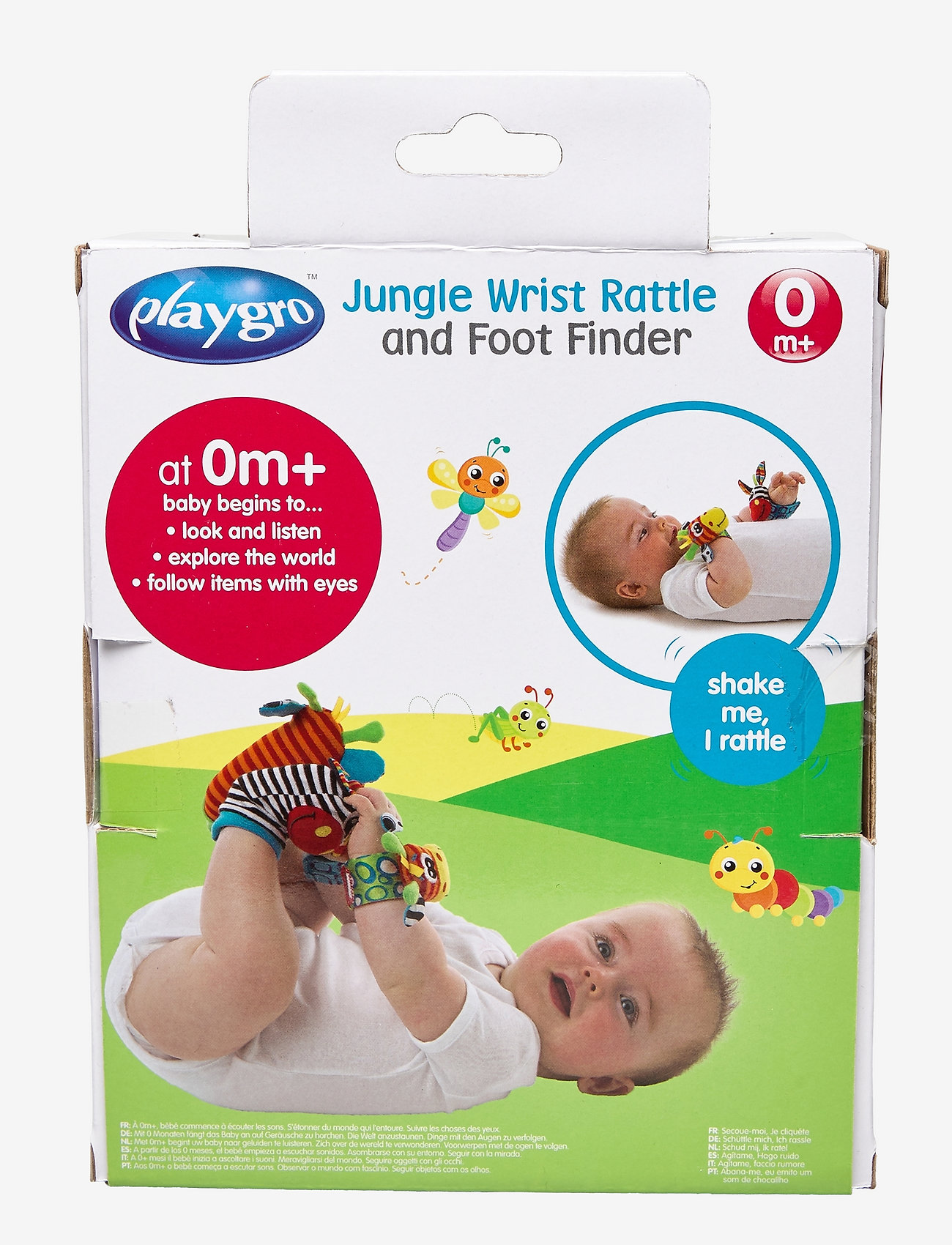 Playgro - Jungle Wrist Rattle and Foot Finder - de laveste prisene - multi coloured - 1