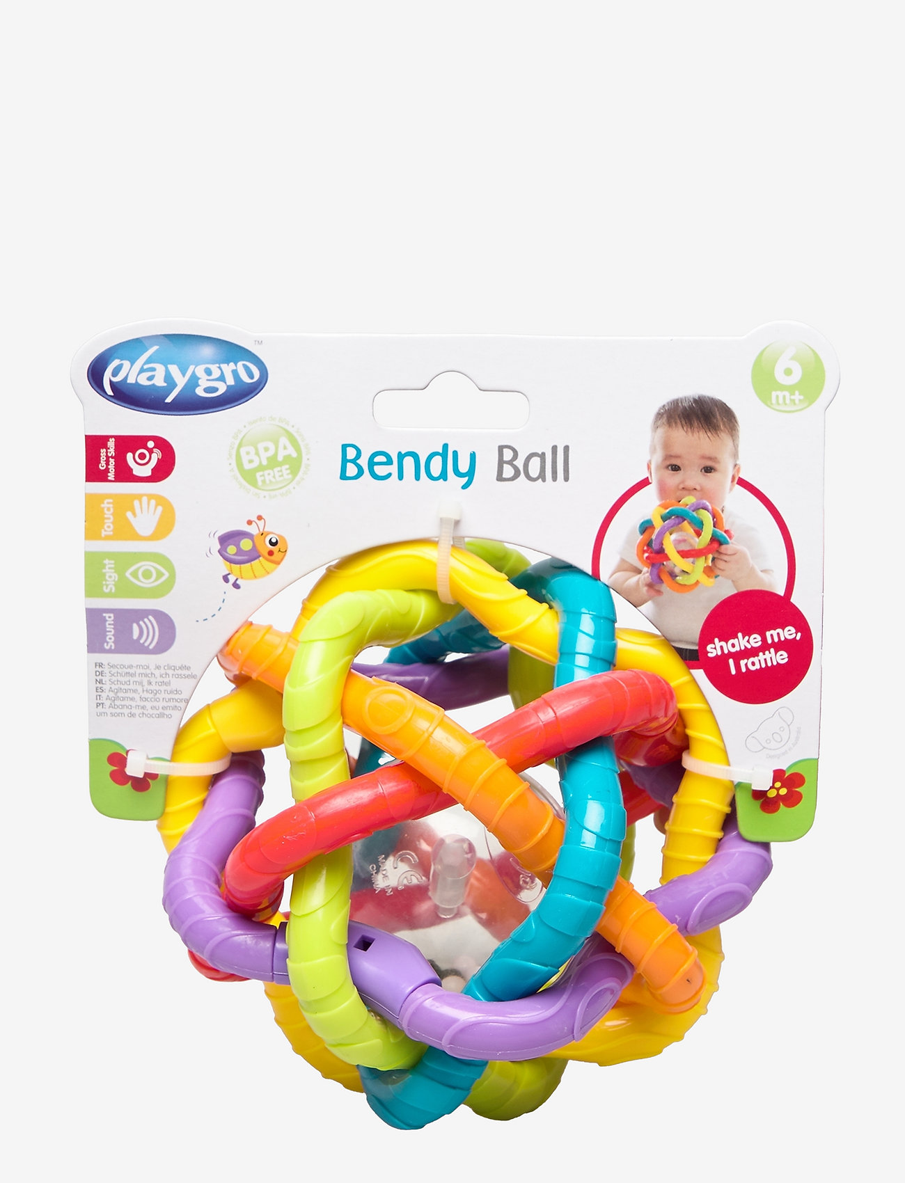 Playgro - Bendy Ball - aktivitetslegetøj - multi coloured - 0
