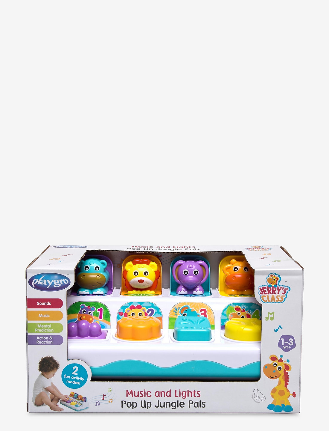 Playgro Music And Lights Pop Up Jungle Pals Baby Leget j Boozt