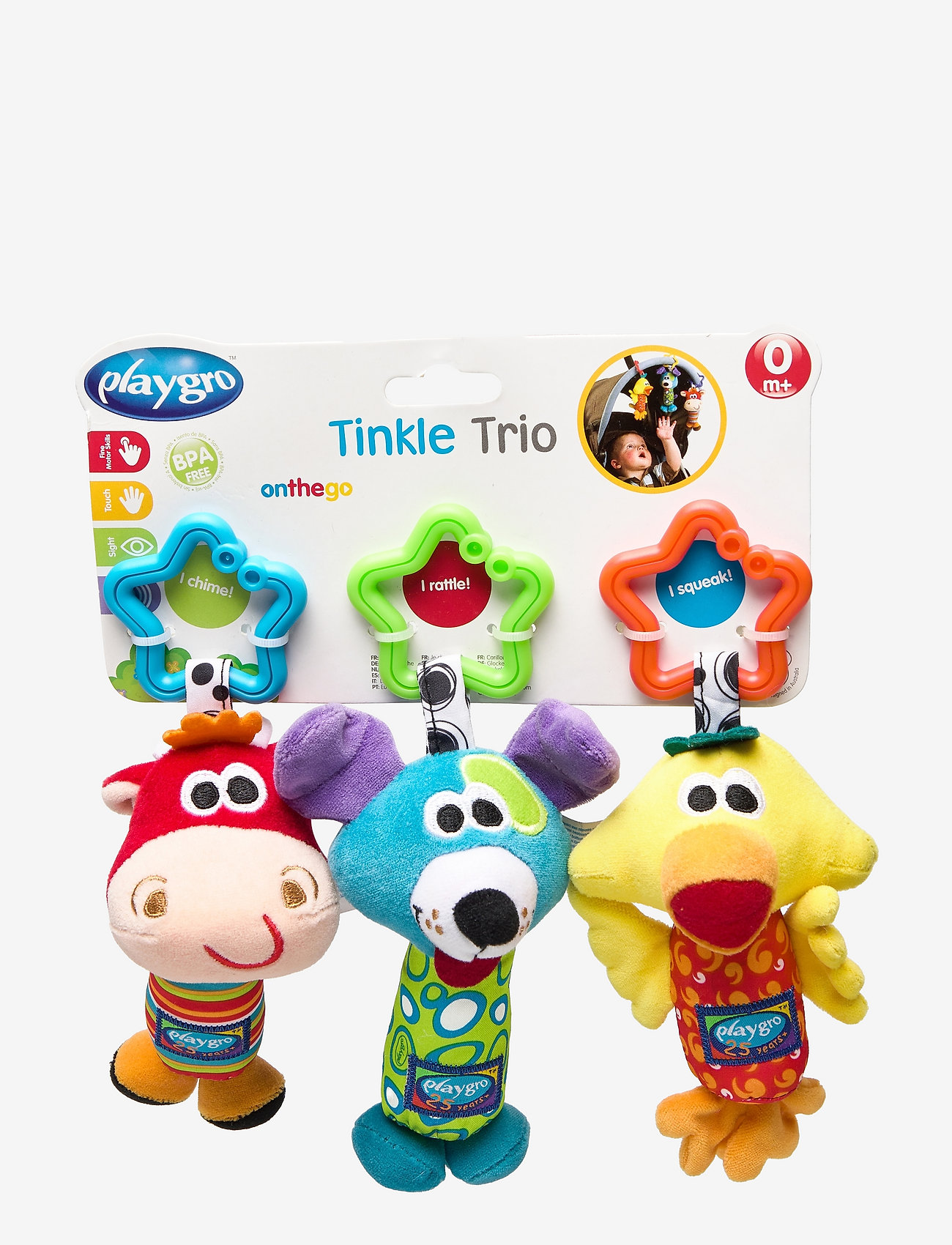 Playgro - Tinkle Trio - skallror - multi coloured - 1