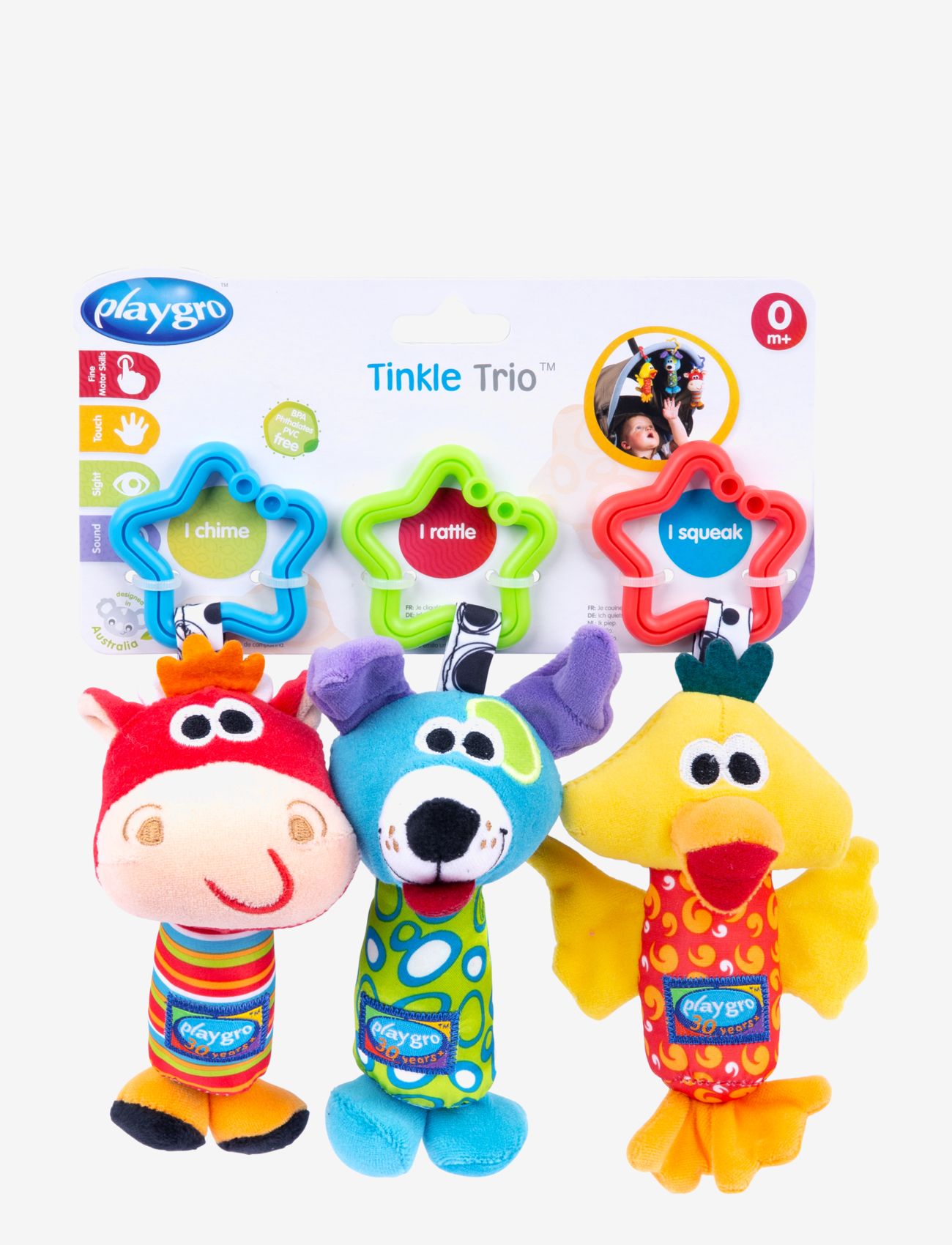 Playgro - Tinkle Trio - skallror - multi coloured - 2