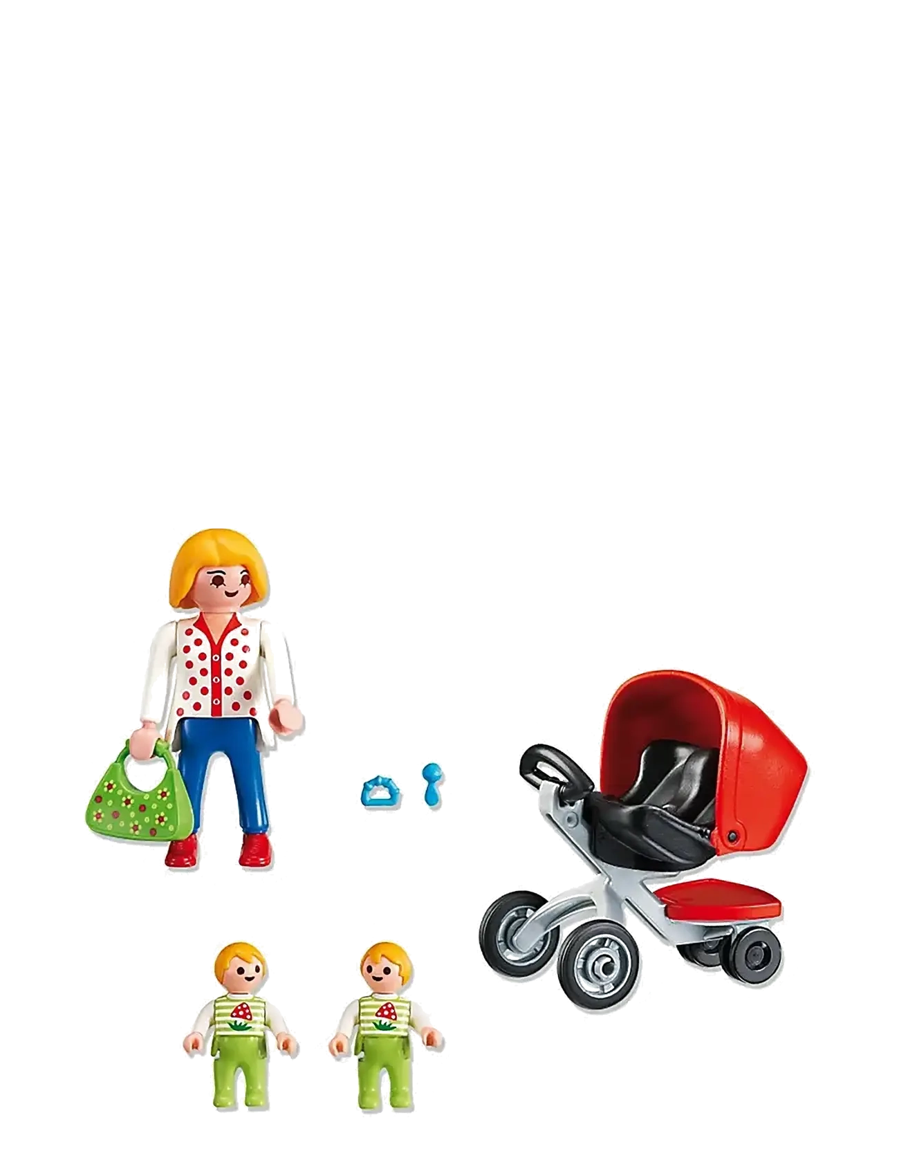 PLAYMOBIL - Mor med tvillingevogn - playmobil city life - multicolored - 1