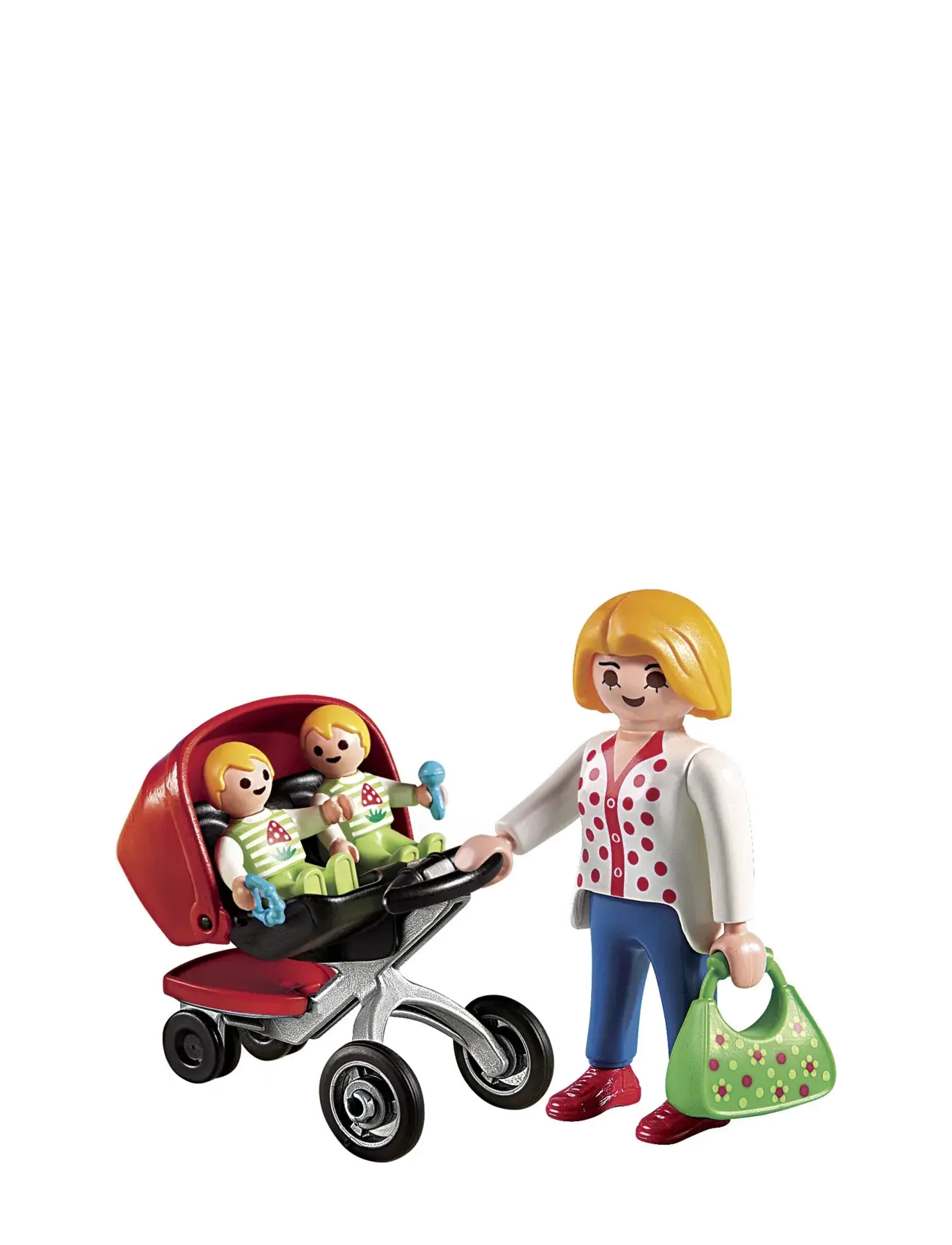 PLAYMOBIL - Mor med tvillingevogn - playmobil city life - multicolored - 2