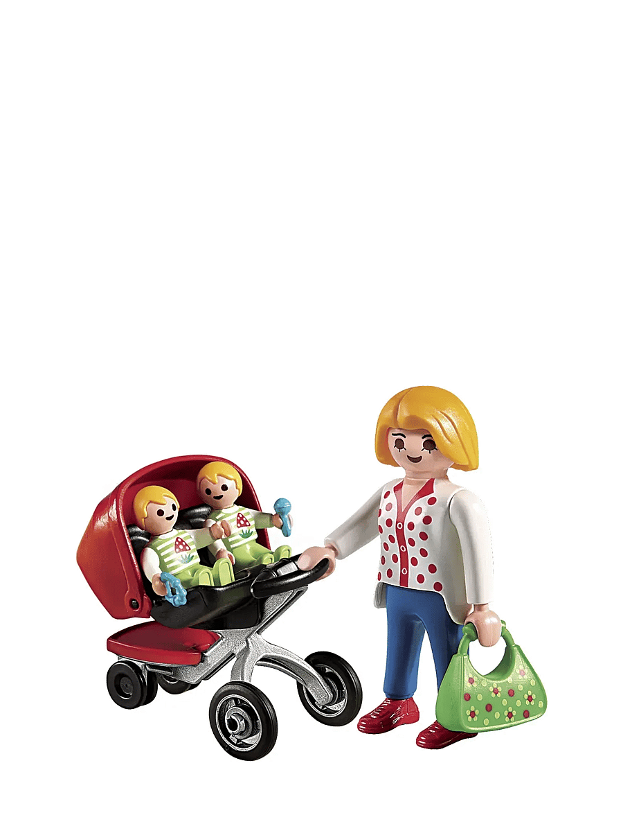 PLAYMOBIL - Mother with Twin Stroller - playmobil city life - multicolored - 2