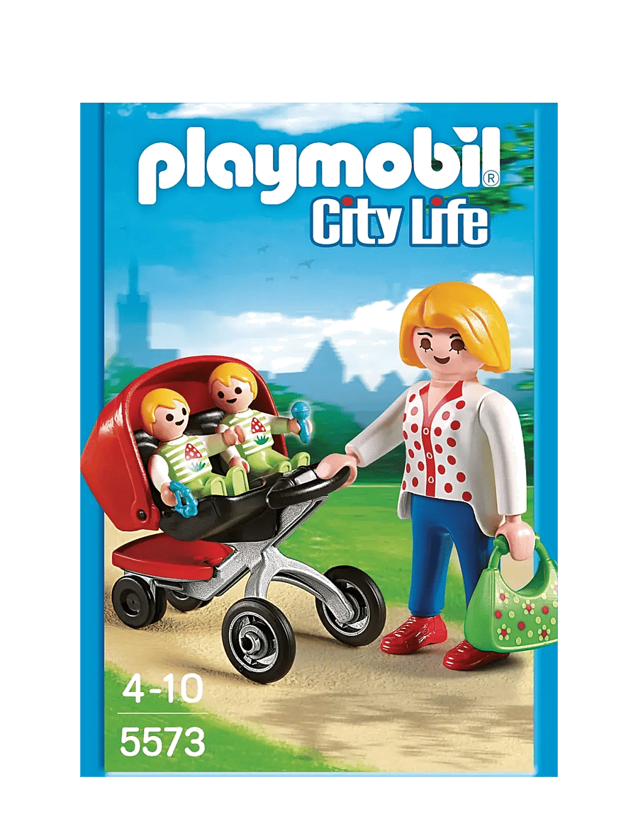 PLAYMOBIL - Mother with Twin Stroller - playmobil city life - multicolored - 4