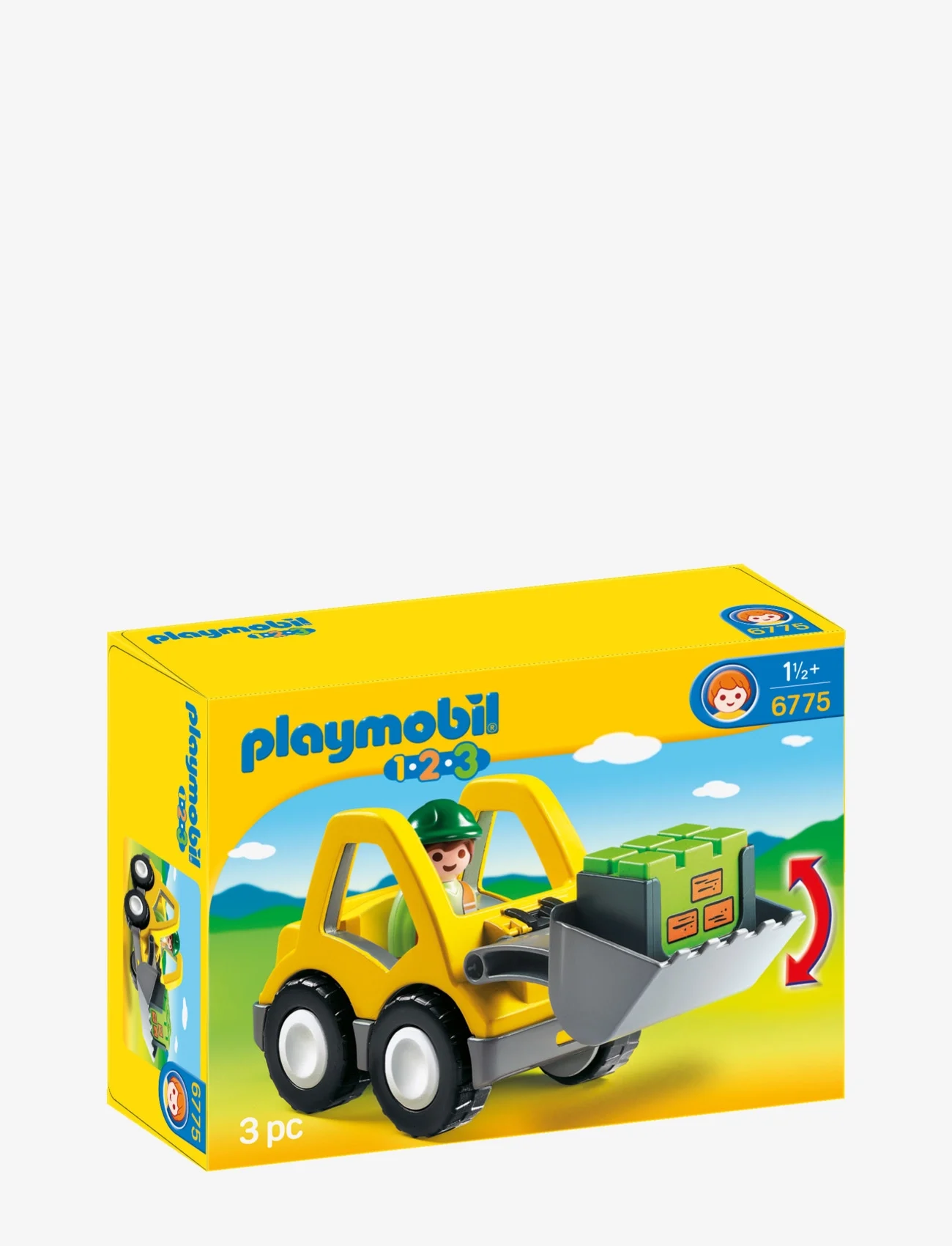 PLAYMOBIL - PLAYMOBIL 1.2.3 Gravemaskine med arbejdsmand - 6775 - playmobil 1.2.3 - multicolored - 1