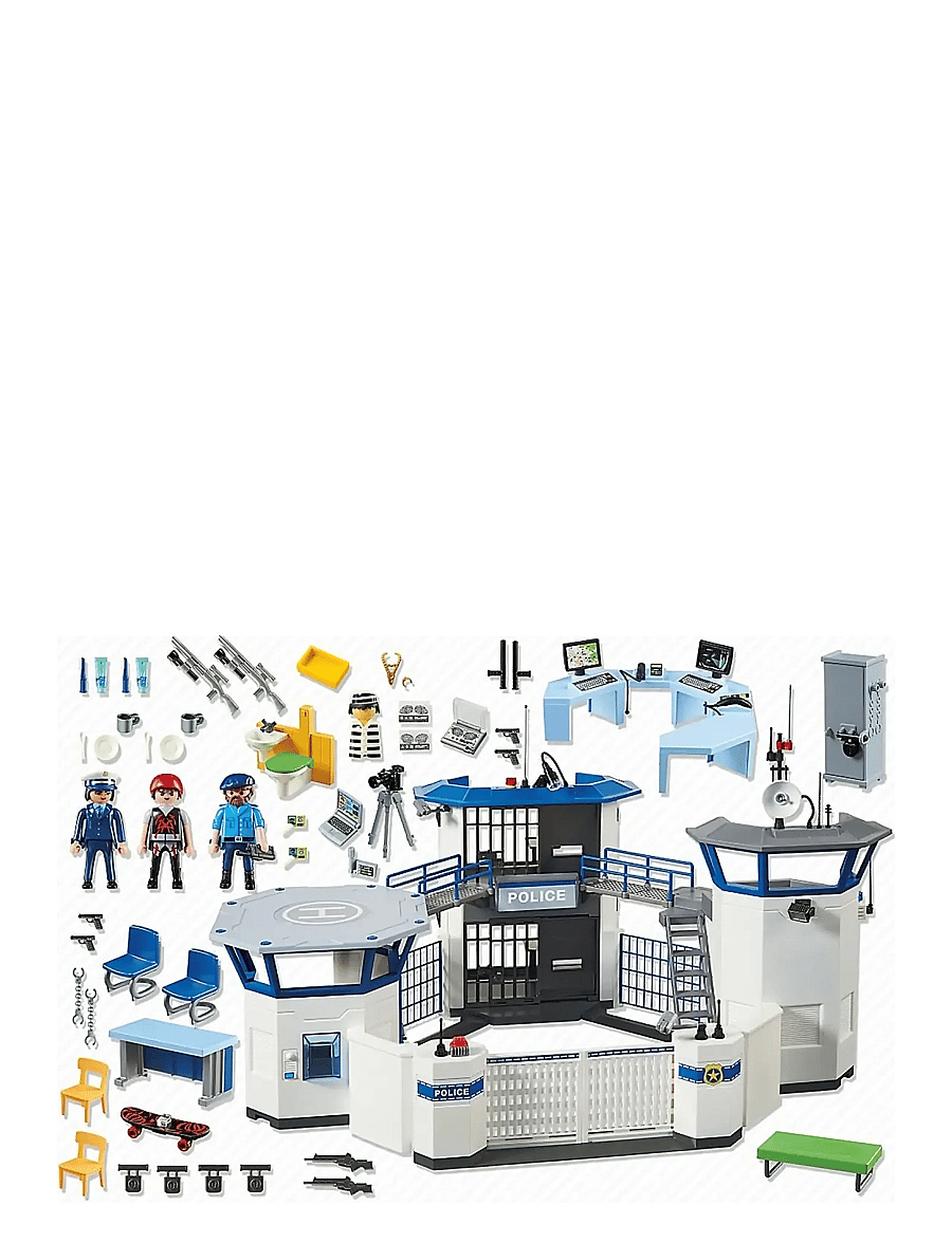 PLAYMOBIL - PLAYMOBIL City Action Police Headquarters with Prison - 6919 - multicolored - 2