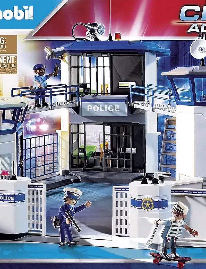 Playmobil City Action 6872 pas cher, Commissariat de police avec prison Playmobil City Action 6872 pas cher, Commissariat de police avec prison