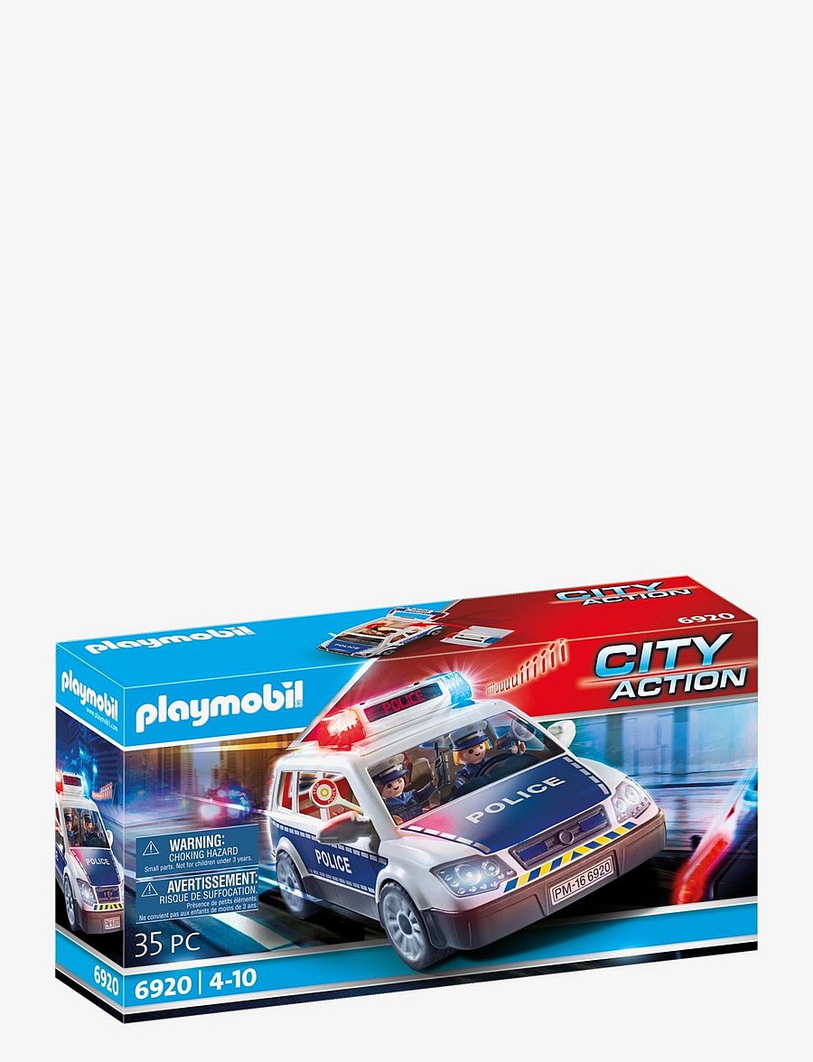 PLAYMOBIL - PLAYMOBIL City Action Squad Car with Lights and Sound - 6920 - multicolored - 0