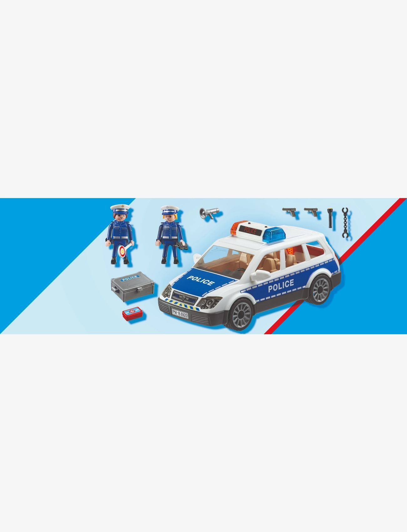 PLAYMOBIL - PLAYMOBIL City Action Squad Car with Lights and Sound - 6920 - multicolored - 2