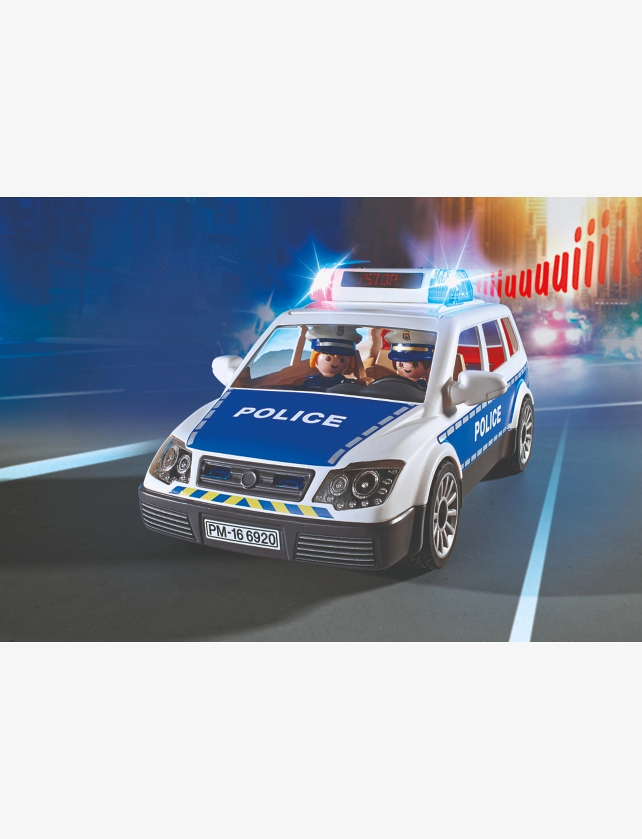 PLAYMOBIL - PLAYMOBIL City Action Squad Car with Lights and Sound - 6920 - multicolored - 4