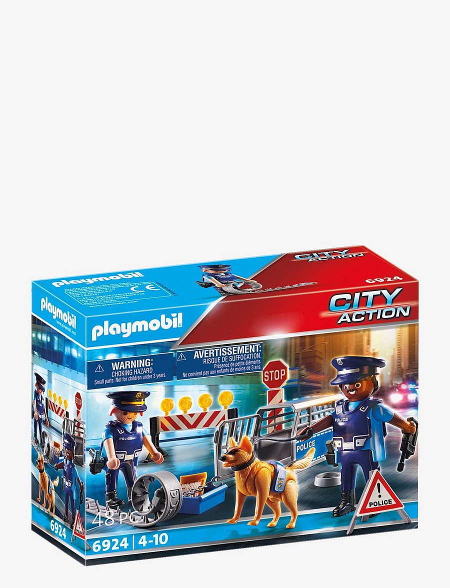 PLAYMOBIL - PLAYMOBIL City Action Police Roadblock - 6924 - multicolored - 0