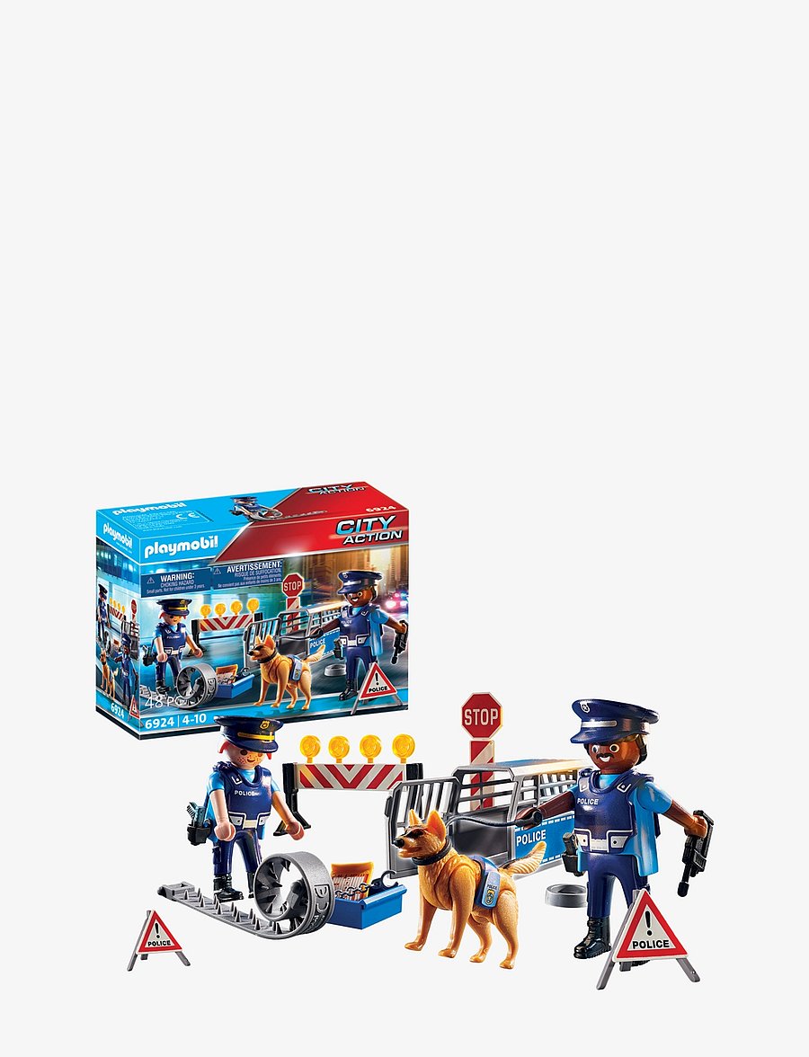 PLAYMOBIL - PLAYMOBIL City Action Police Roadblock - 6924 - multicolored - 5