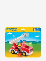 PLAYMOBIL - PLAYMOBIL 1.2.3 Brannbil med stige - 6967 - playmobil 1.2.3 - multicolored - 1