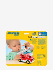 PLAYMOBIL - PLAYMOBIL 1.2.3 Brandbil med stige - 6967 - playmobil 1.2.3 - multicolored - 3
