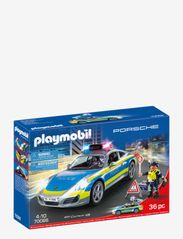 PLAYMOBIL - PLAYMOBIL Porsche 911 Carrera 4S Polis – Vit - 70066 - födelsedagspresenter - multicolored - 3