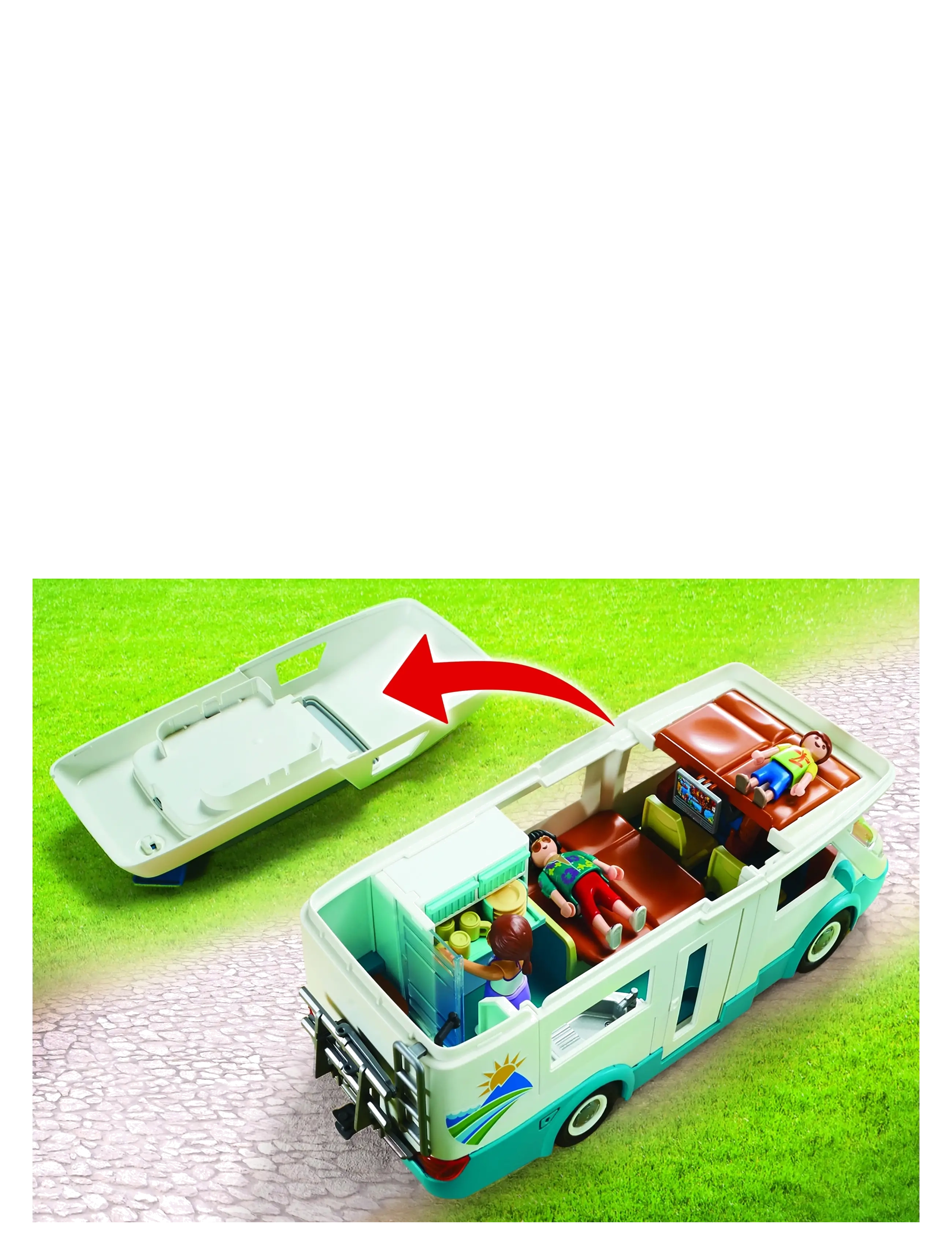 PLAYMOBIL - PLAYMOBIL Family Fun  Autocamper - 70088 - playmobil family fun - multicolored - 5