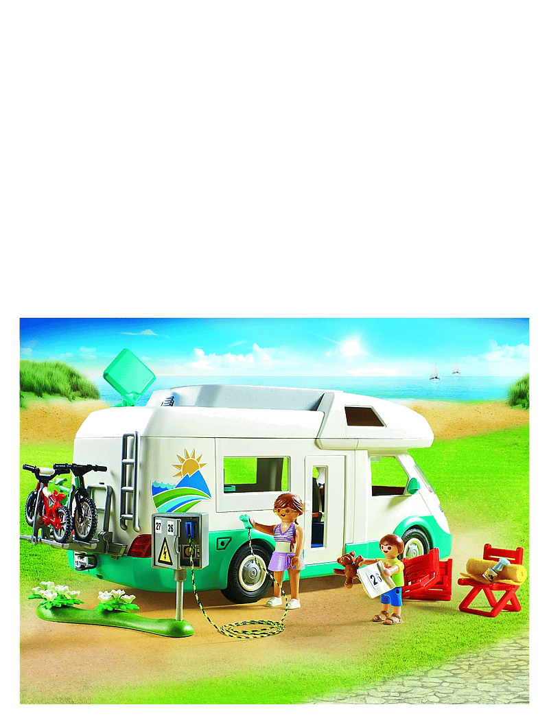 PLAYMOBIL Family Fun Family Camper 70088 MULTICOLORED