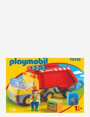 PLAYMOBIL - PLAYMOBIL 1.2.3 Dump Truck - 70126 - playmobil 1.2.3 - multicolored - 4