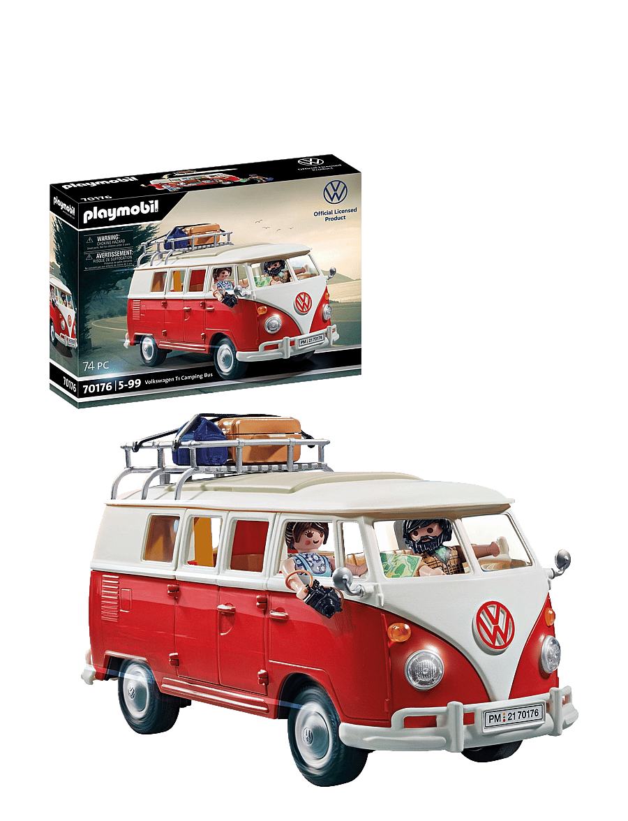 PLAYMOBIL - PLAYMOBIL Volkswagen T1 Camping Bus - 70176 - multicolored - 0