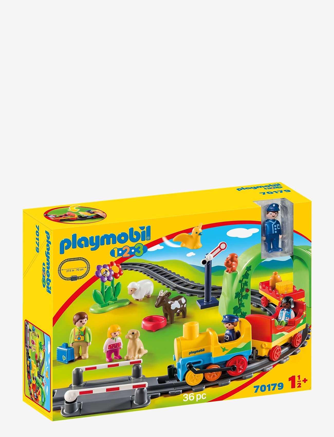 PLAYMOBIL - PLAYMOBIL 1.2.3 Mit første togsæt - 70179 - playmobil 1.2.3 - multicolored - 0