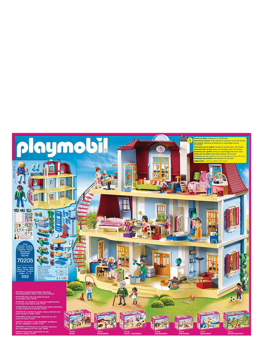 PLAYMOBIL - Large Dollhouse - playmobil dollhouse - multicolored - 3