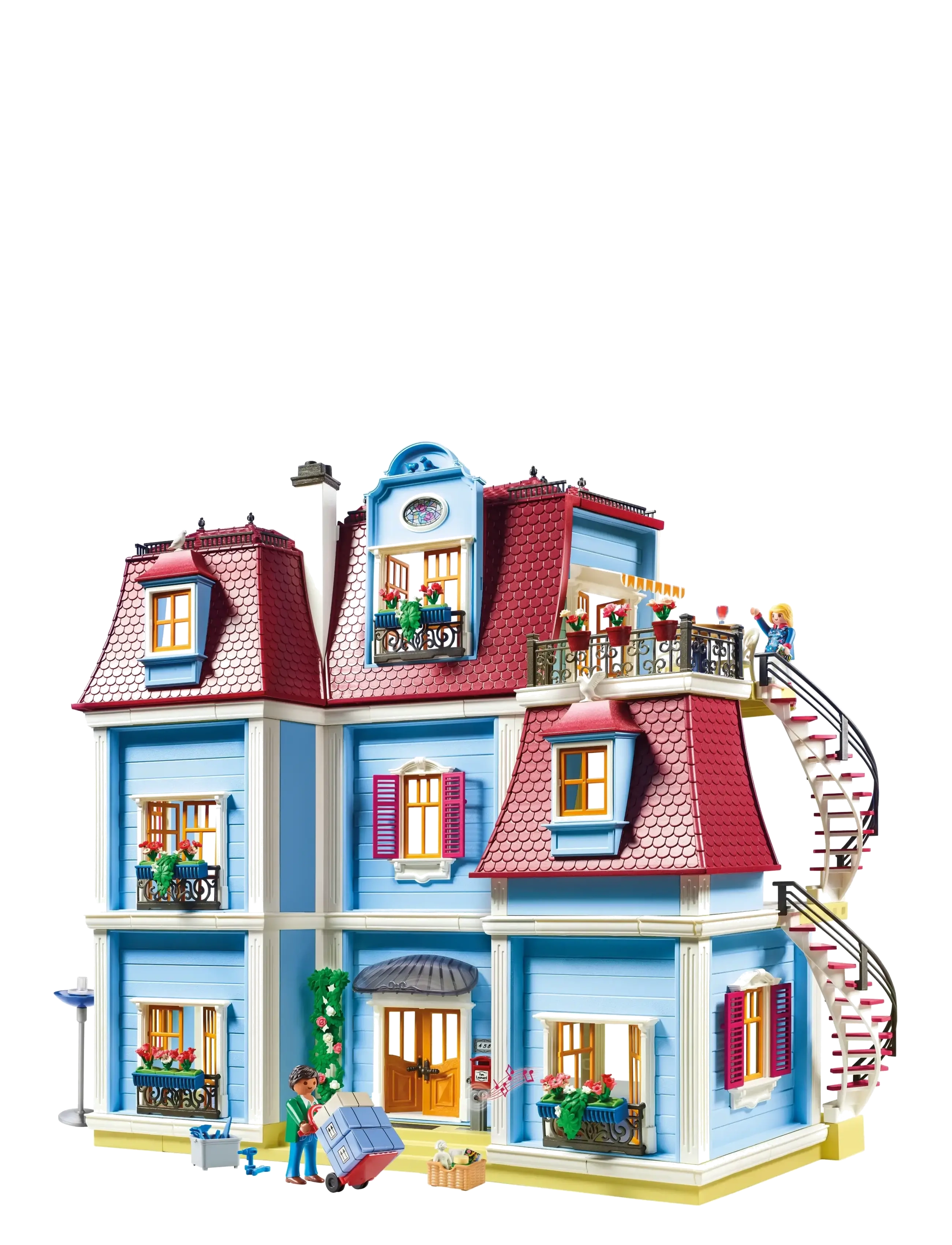 PLAYMOBIL - PLAYMOBIL Dollhouse Mitt stora dockhus - 70205 - playmobil dollhouse - multicolored - 4