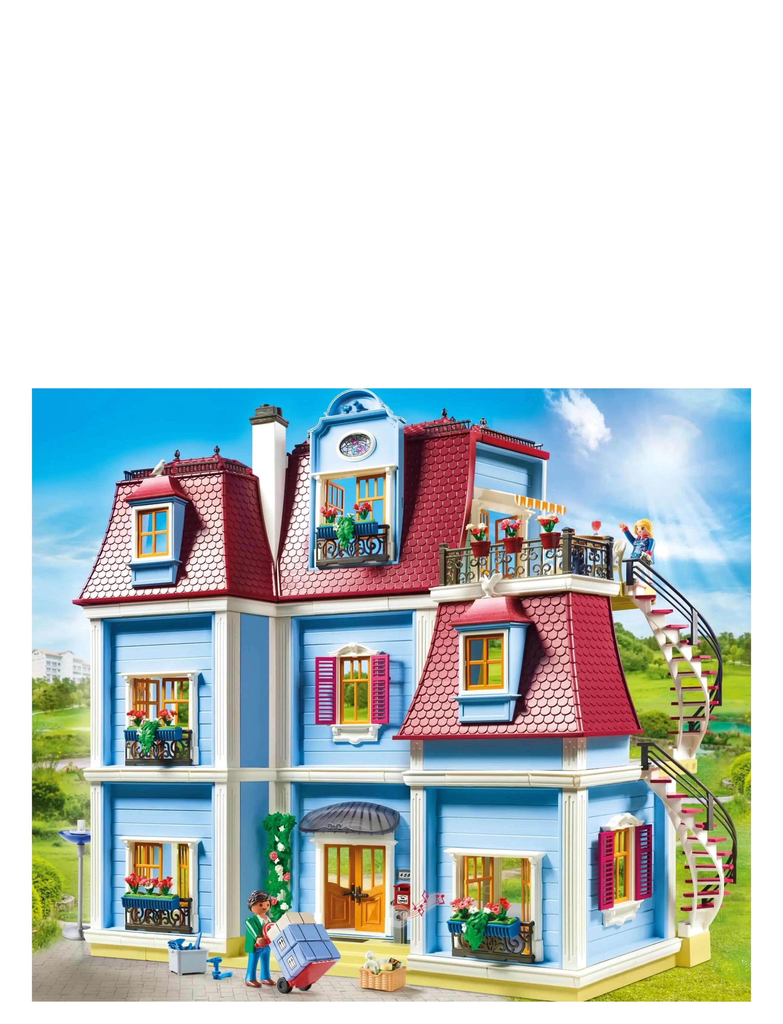 PLAYMOBIL - PLAYMOBIL Dollhouse Mitt stora dockhus - 70205 - playmobil dollhouse - multicolored - 5