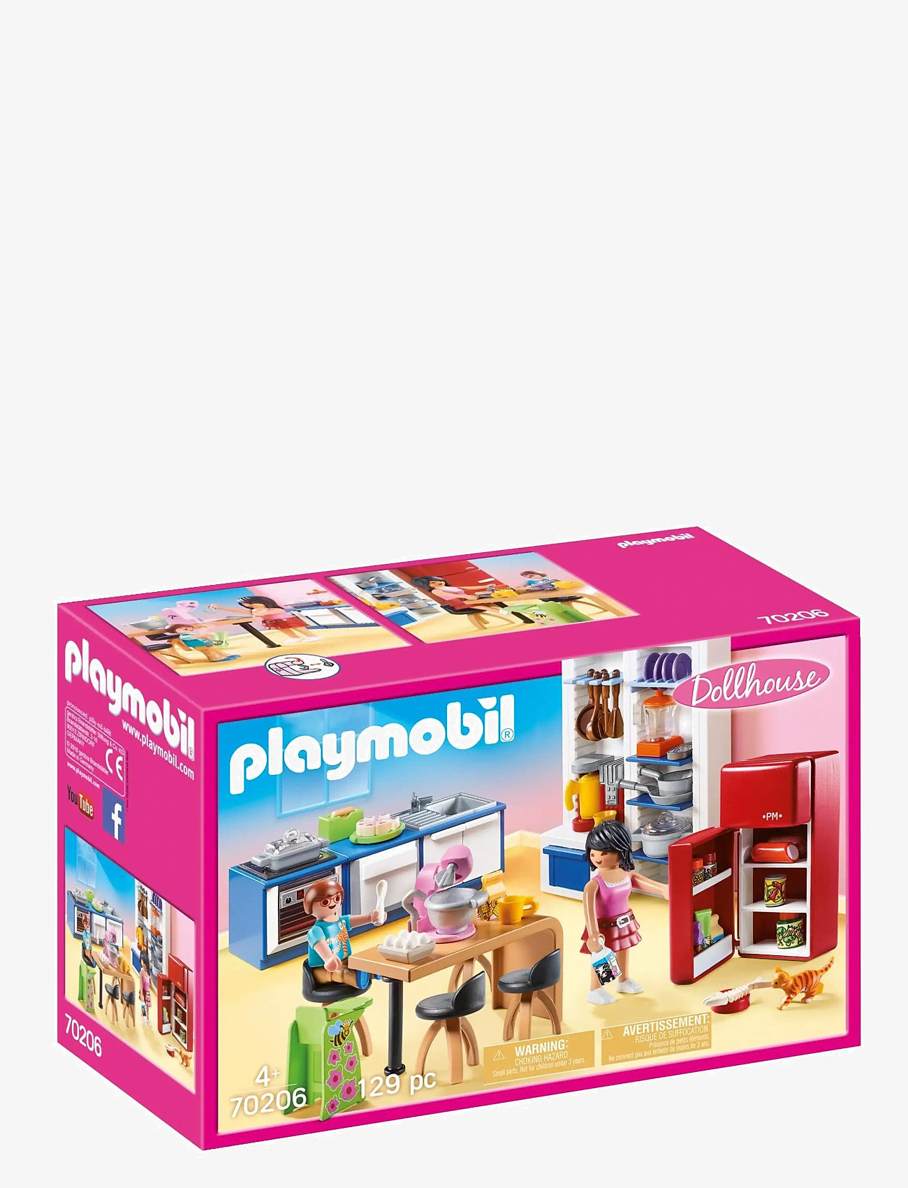 PLAYMOBIL - PLAYMOBIL Dollhouse Familiekøkken - 70206 - playmobil dollhouse - multicolored - 1