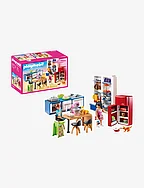 PLAYMOBIL Dollhouse Family Kitchen - 70206 - MULTICOLORED
