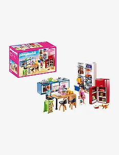 PLAYMOBIL Dollhouse Family Kitchen - 70206, PLAYMOBIL