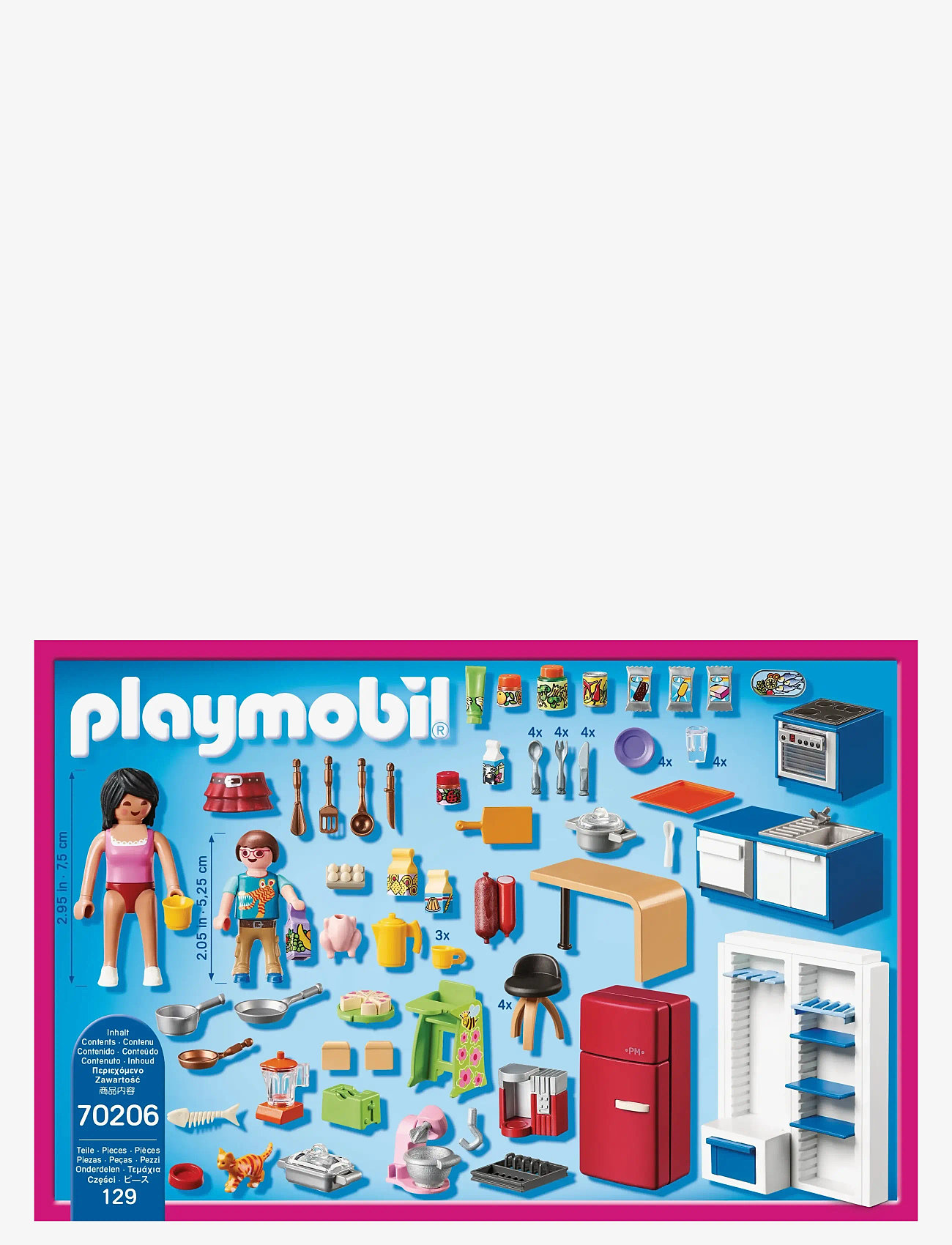 PLAYMOBIL - PLAYMOBIL Dollhouse Familiekøkken - 70206 - playmobil dollhouse - multicolored - 2