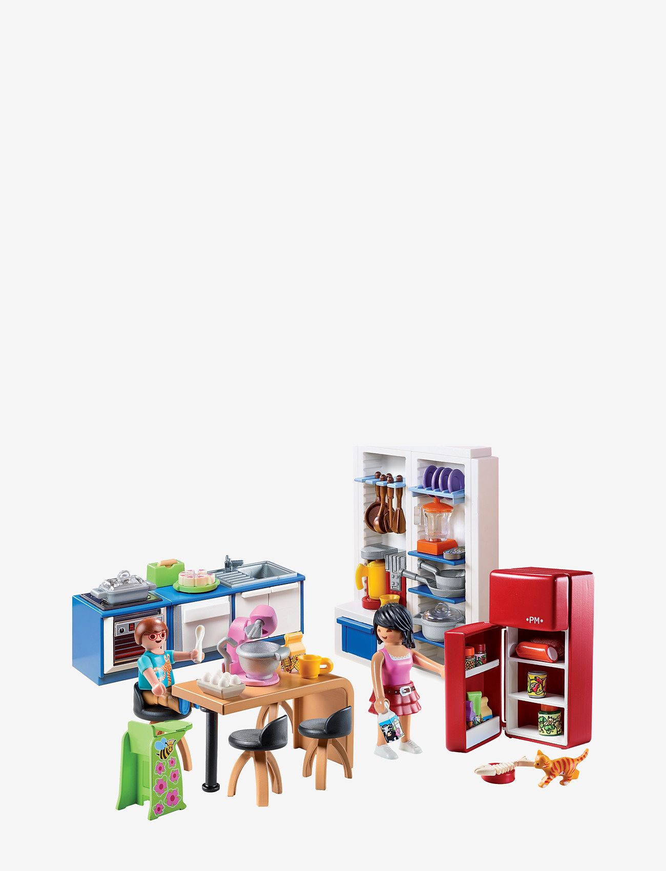 PLAYMOBIL - PLAYMOBIL Dollhouse Family Kitchen - 70206 - lowest prices - multicolored - 1