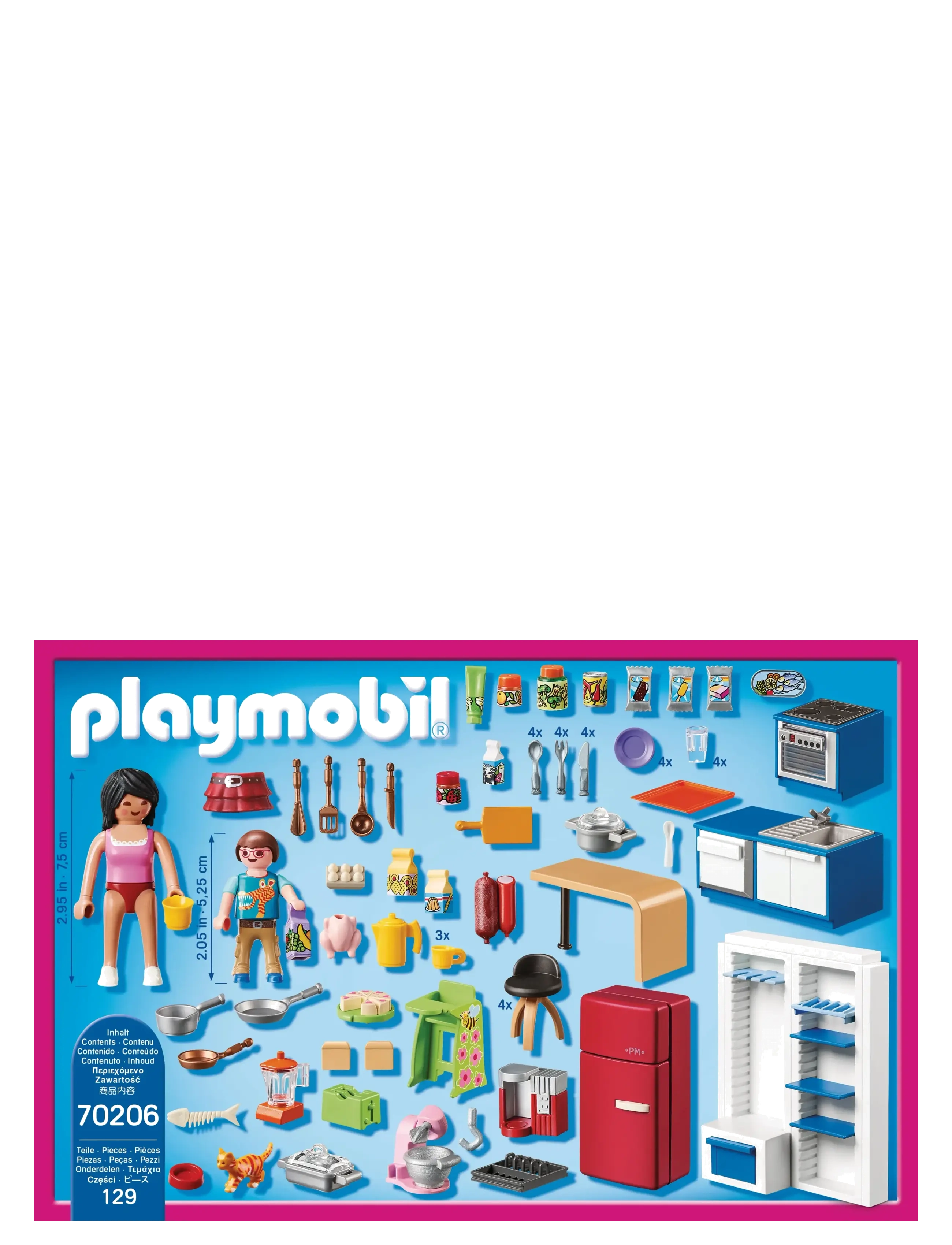 PLAYMOBIL - PLAYMOBIL Dollhouse Familiekøkken - 70206 - playmobil dollhouse - multicolored - 2