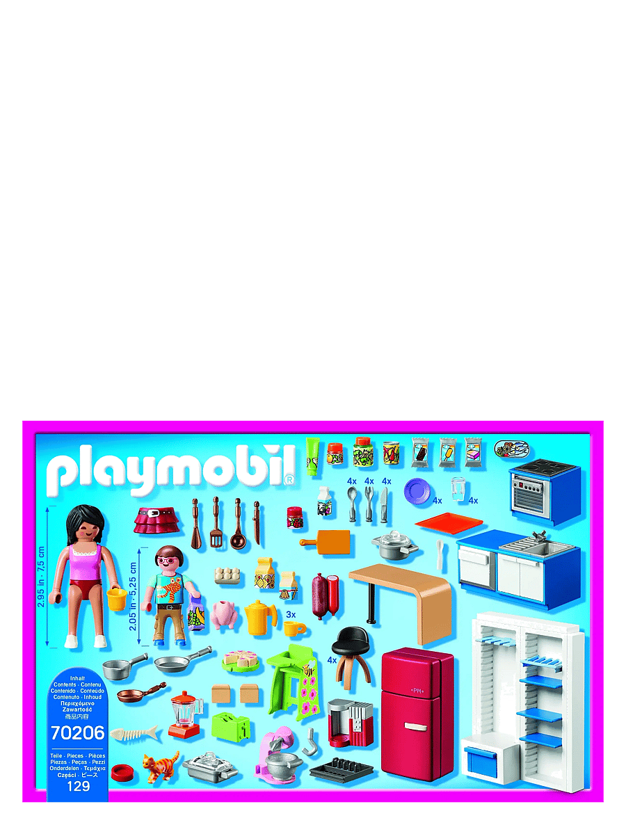 PLAYMOBIL - Family Kitchen - playmobil dollhouse - multicolored - 3