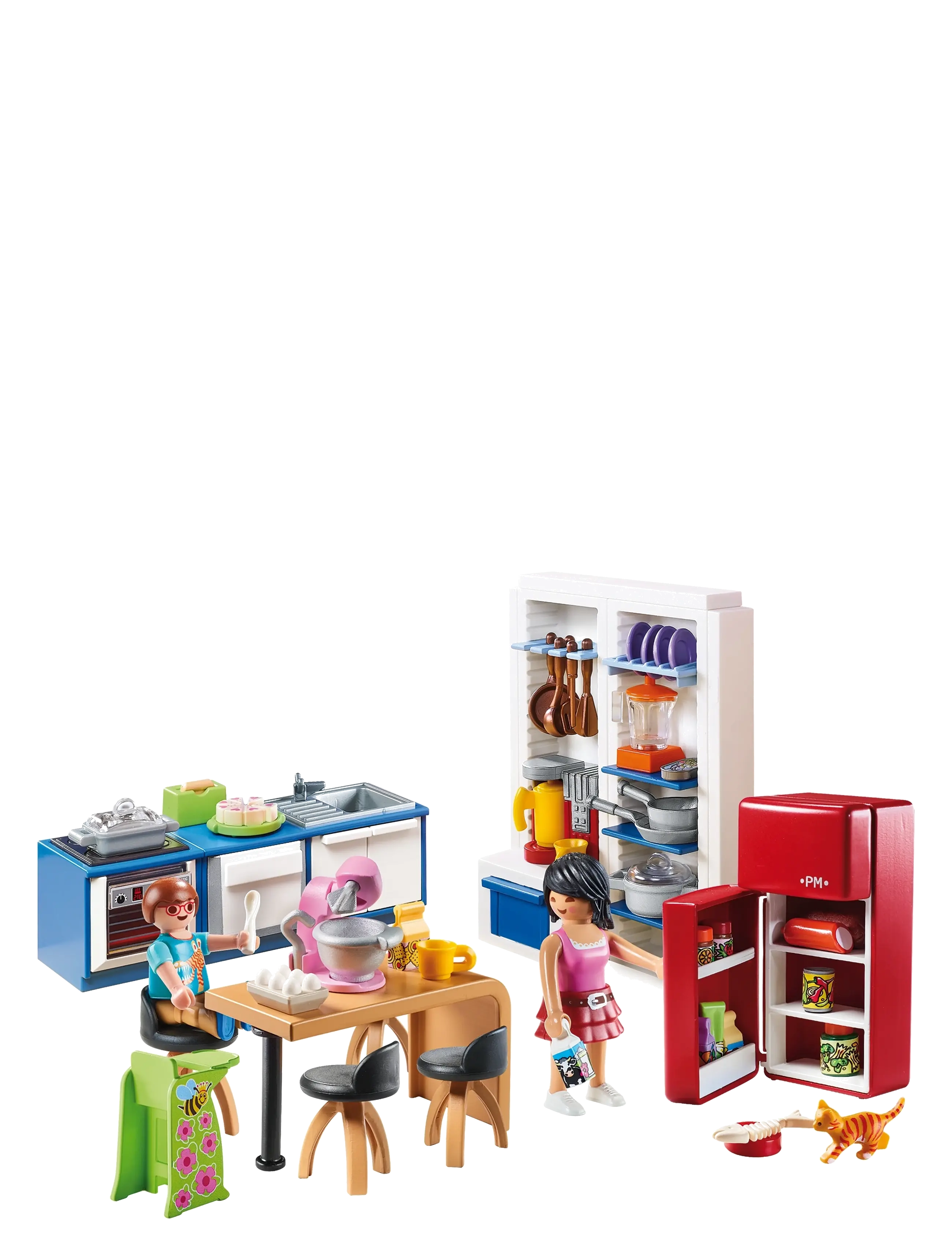 PLAYMOBIL - PLAYMOBIL Dollhouse Familiekøkken - 70206 - playmobil dollhouse - multicolored - 4
