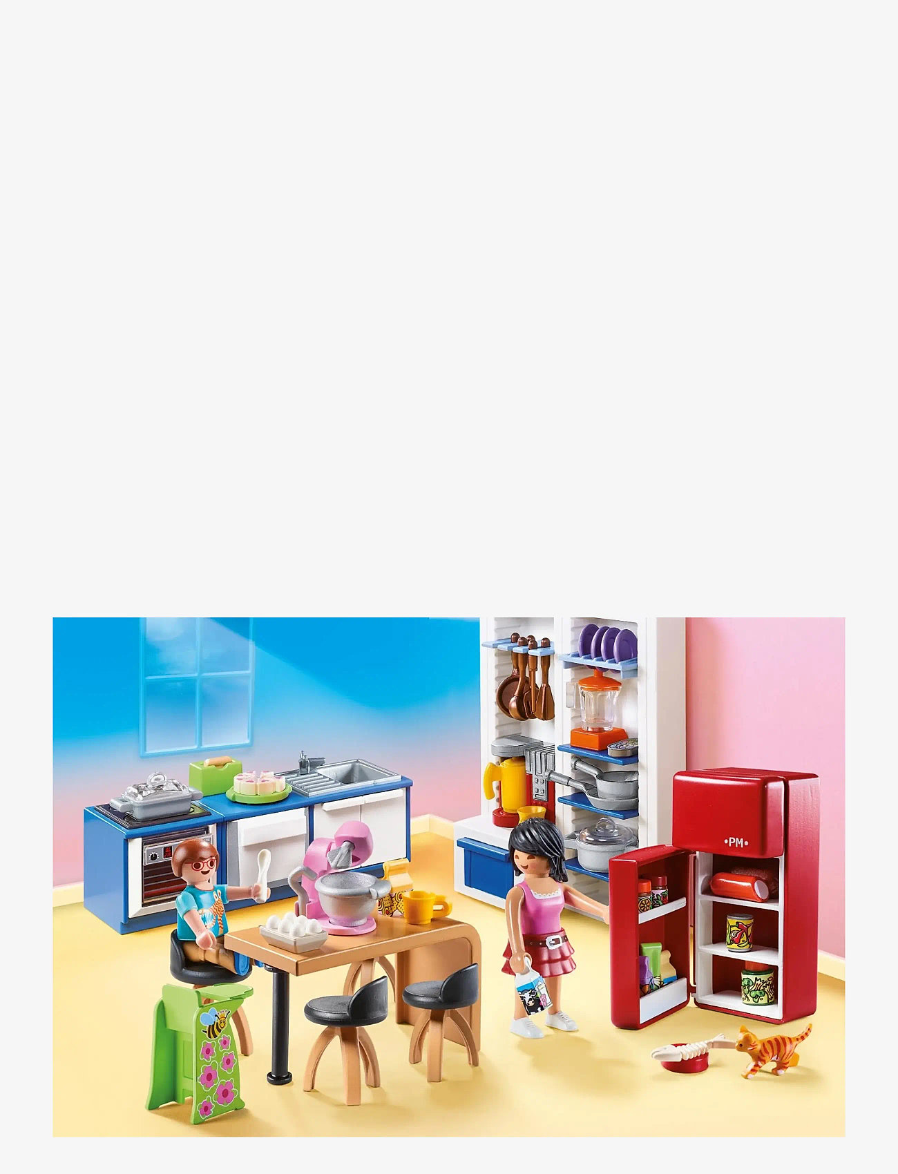 PLAYMOBIL - PLAYMOBIL Dollhouse Familiekøkken - 70206 - playmobil dollhouse - multicolored - 5