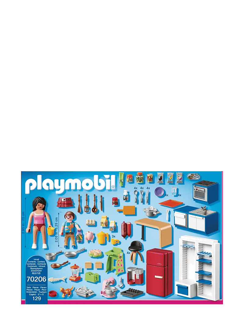 PLAYMOBIL - PLAYMOBIL Dollhouse Family Kitchen - 70206 - kingitused alla 50€ - multicolored - 3
