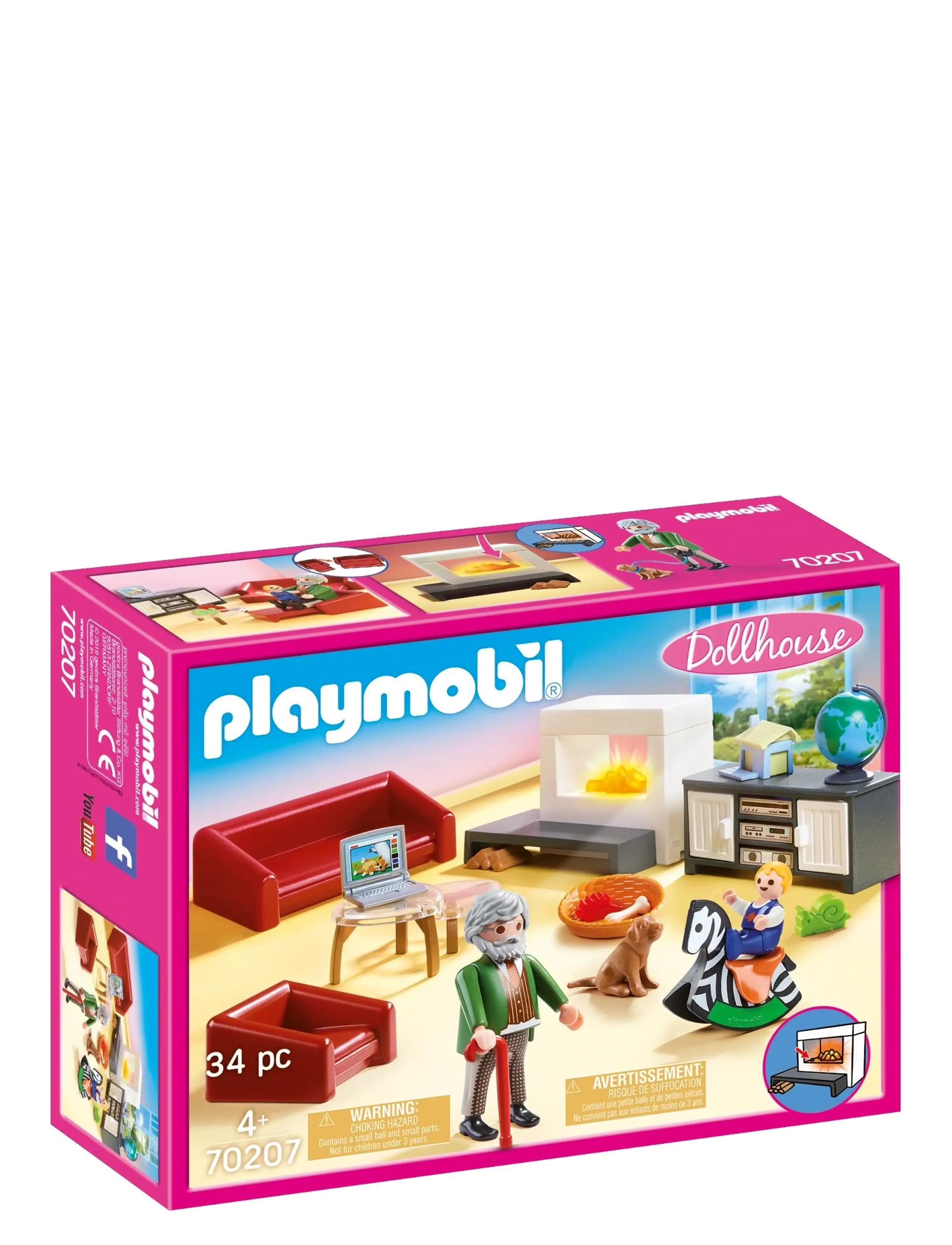 PLAYMOBIL PLAYMOBIL Dollhouse Bekvämt vardagsrum - 70207 - Playmobil leksaker - MULTICOLORED / multi