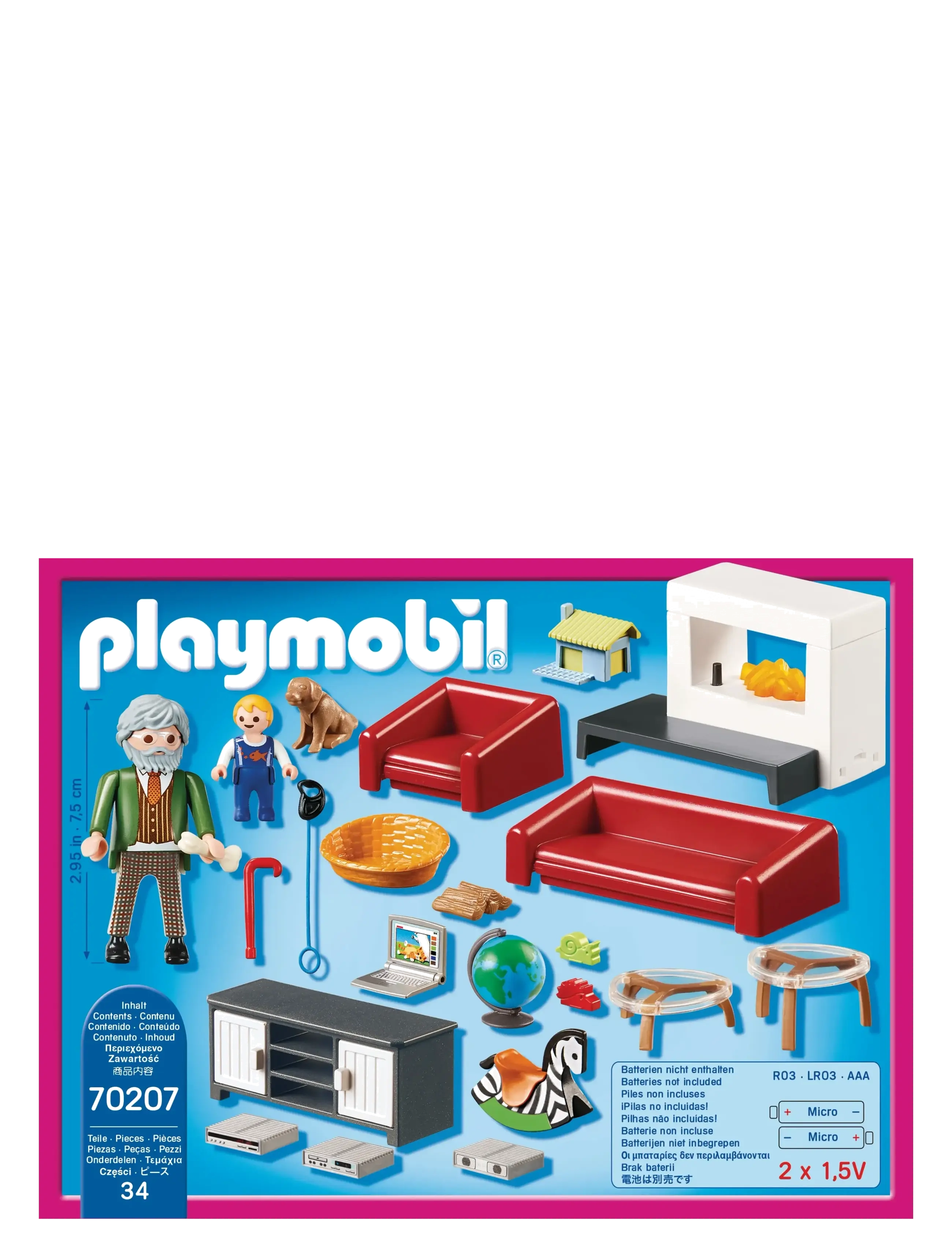 PLAYMOBIL - PLAYMOBIL Dollhouse Komfortabel stue - 70207 - playmobil dollhouse - multicolored - 2