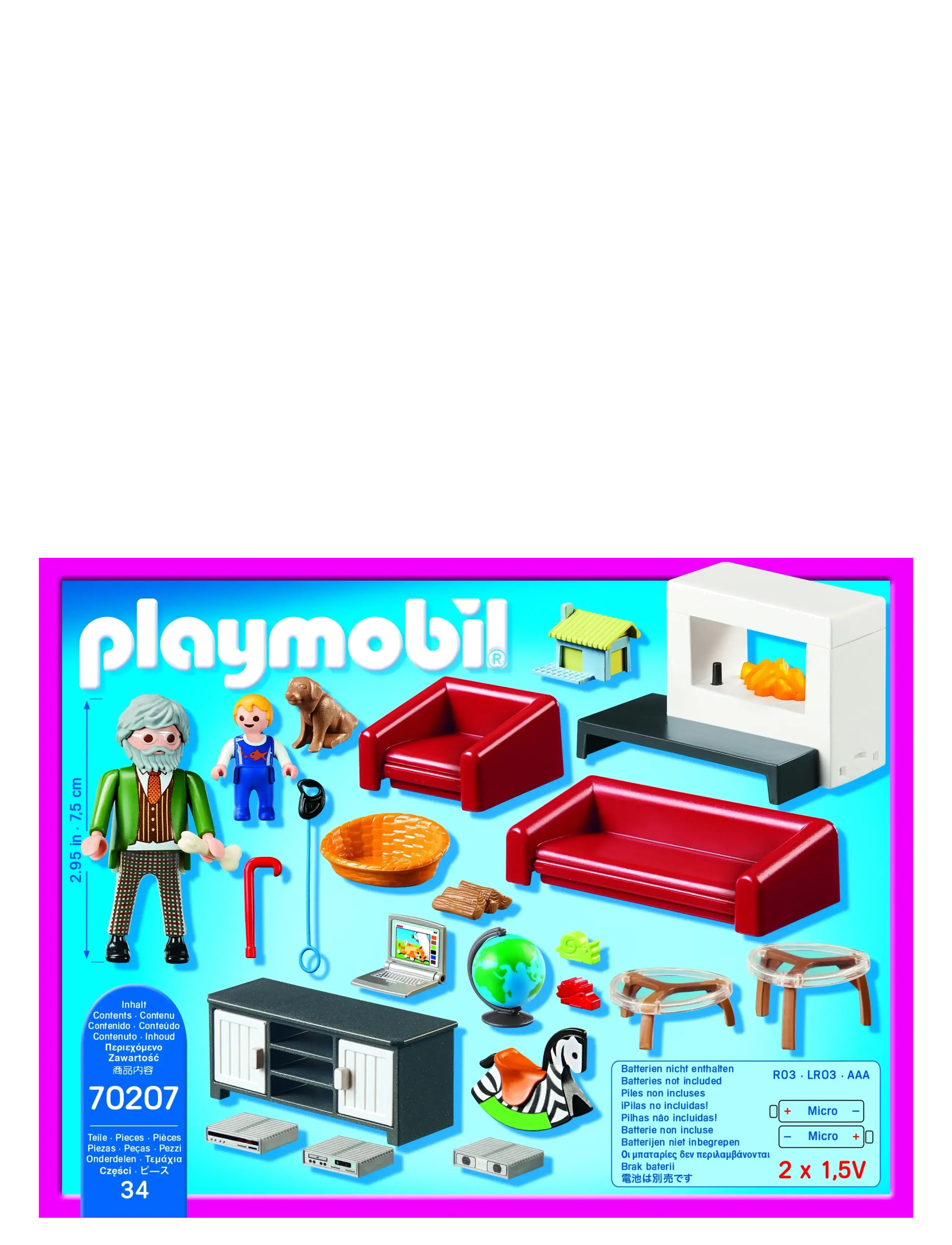 PLAYMOBIL - PLAYMOBIL Dollhouse Komfortabel stue - 70207 - playmobil dollhouse - multicolored - 3