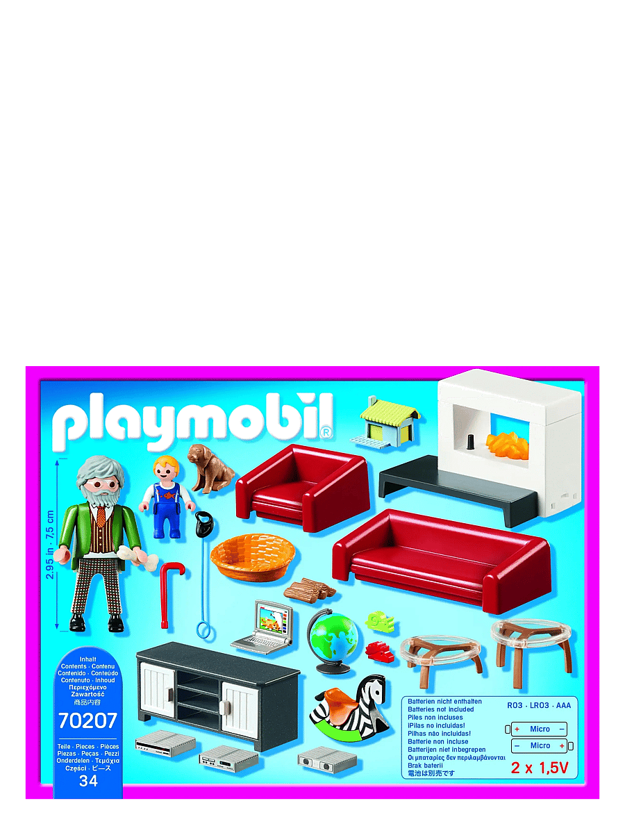 PLAYMOBIL - Comfortable Living Room - playmobil dollhouse - multicolored - 3