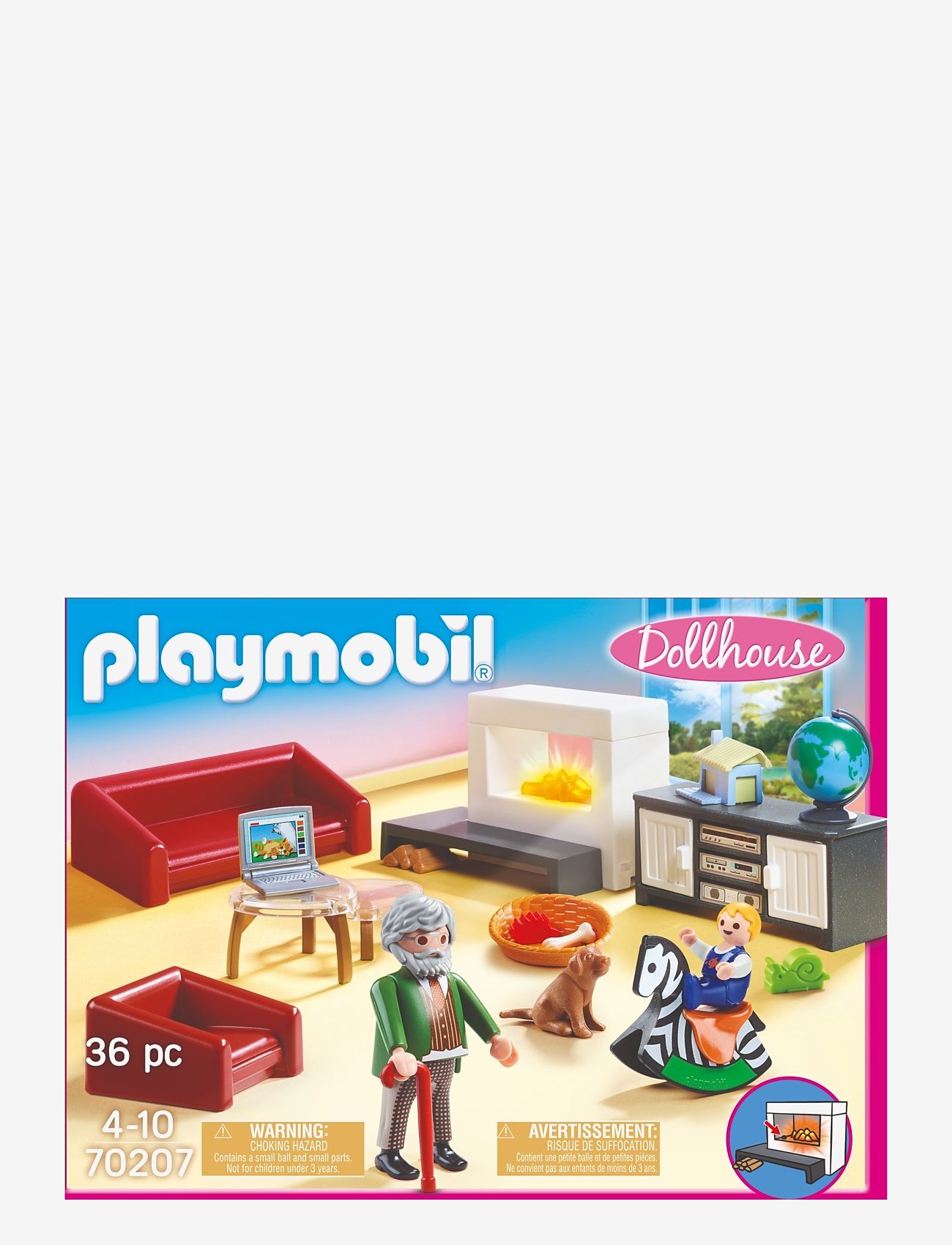 PLAYMOBIL - PLAYMOBIL Dollhouse Komfortabel stue - 70207 - playmobil dollhouse - multicolored - 4