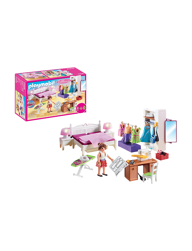 PLAYMOBIL - PLAYMOBIL Dollhouse Bedroom with Sewing Corner - 70208 - kingitused alla 50€ - multicolored - 0