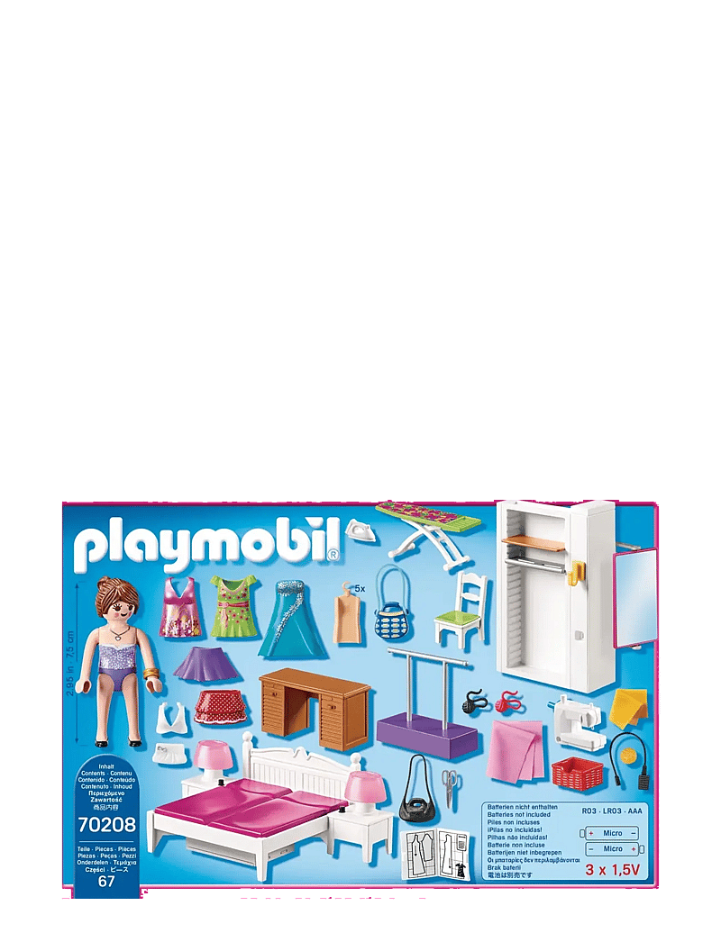 PLAYMOBIL - PLAYMOBIL Dollhouse Bedroom with Sewing Corner - 70208 - kingitused alla 50€ - multicolored - 3