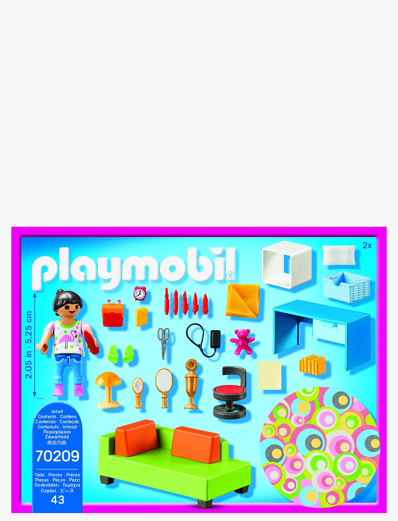 PLAYMOBIL - PLAYMOBIL Dollhouse Tonårsrum - 70209 - playmobil dollhouse - multicolored - 3