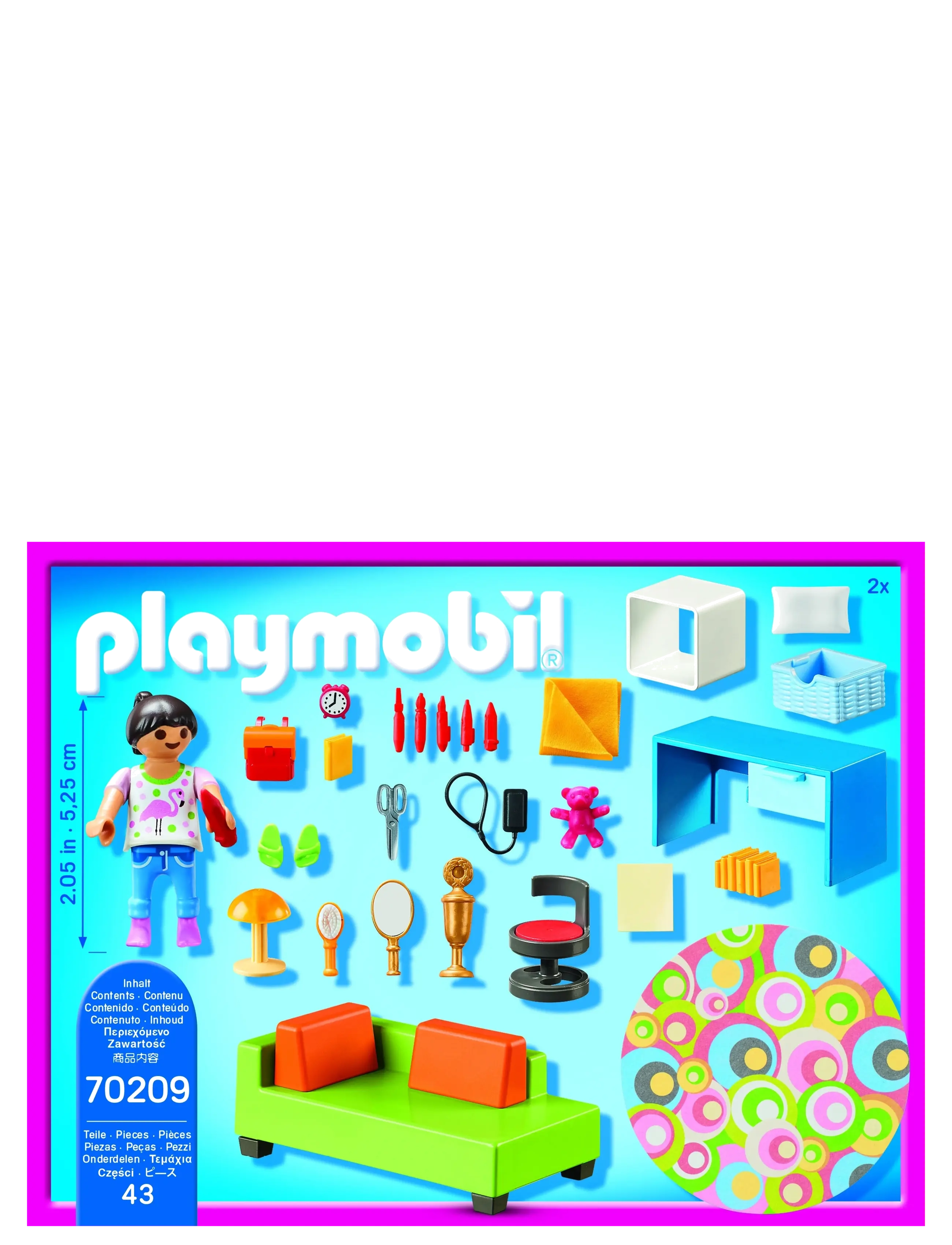 PLAYMOBIL - PLAYMOBIL Dollhouse Teenageværelse - 70209 - playmobil dollhouse - multicolored - 3